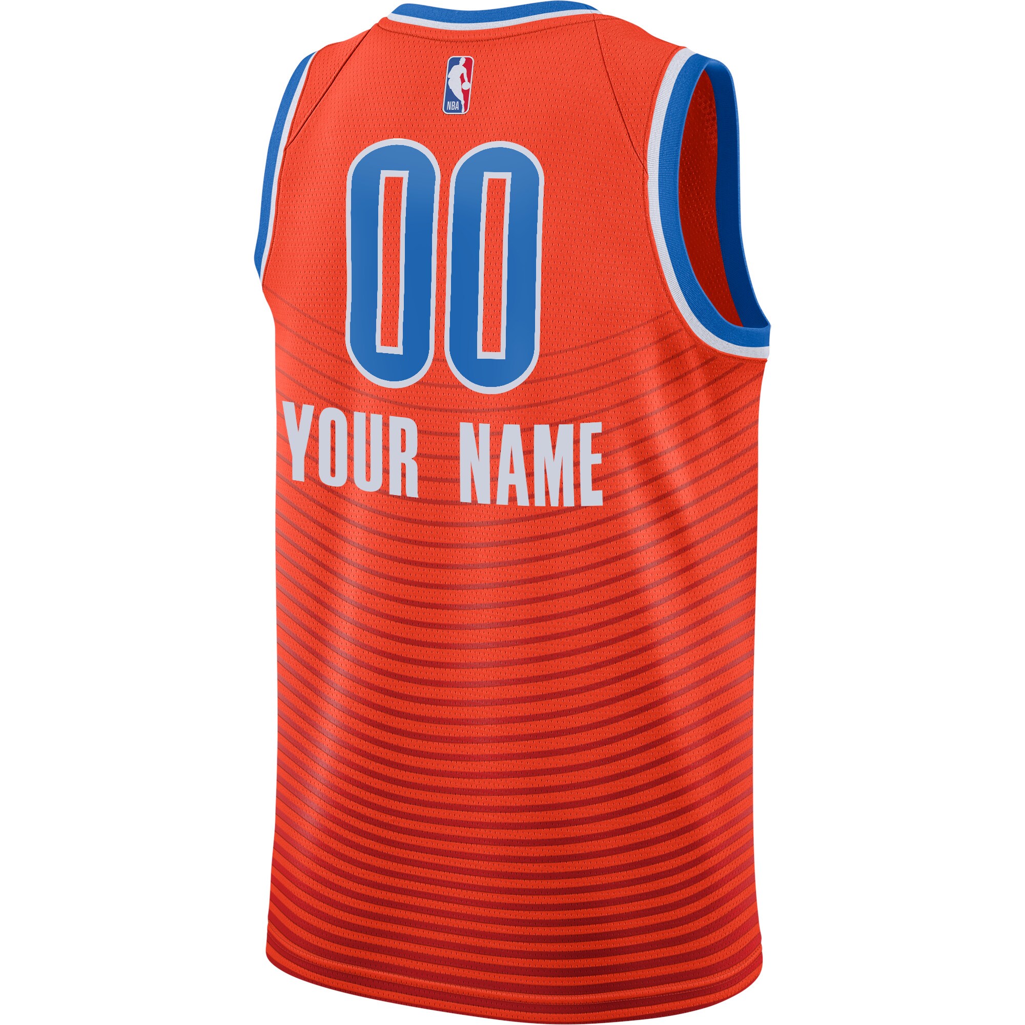Oklahoma City Thunder Jordan Brand Swingman Custom Jersey – Statement Edition – Orange Clowdercats
