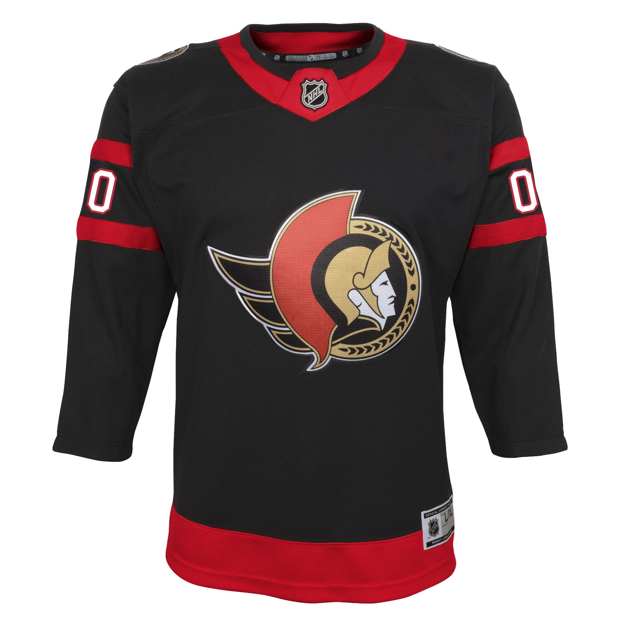 Ottawa Senators Youth Home Custom Premier Jersey – Black Clowdercats