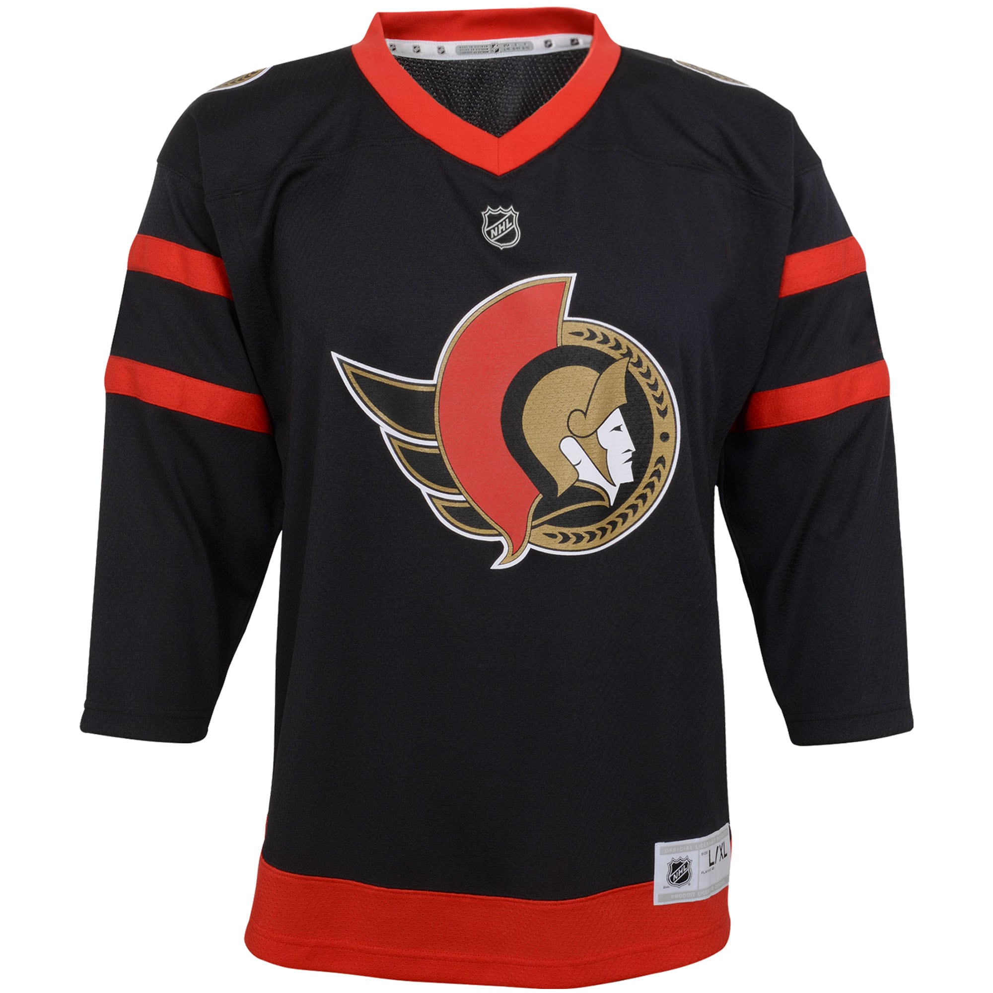 Ottawa Senators Youth Home Replica Custom Jersey – Black Clowdercats