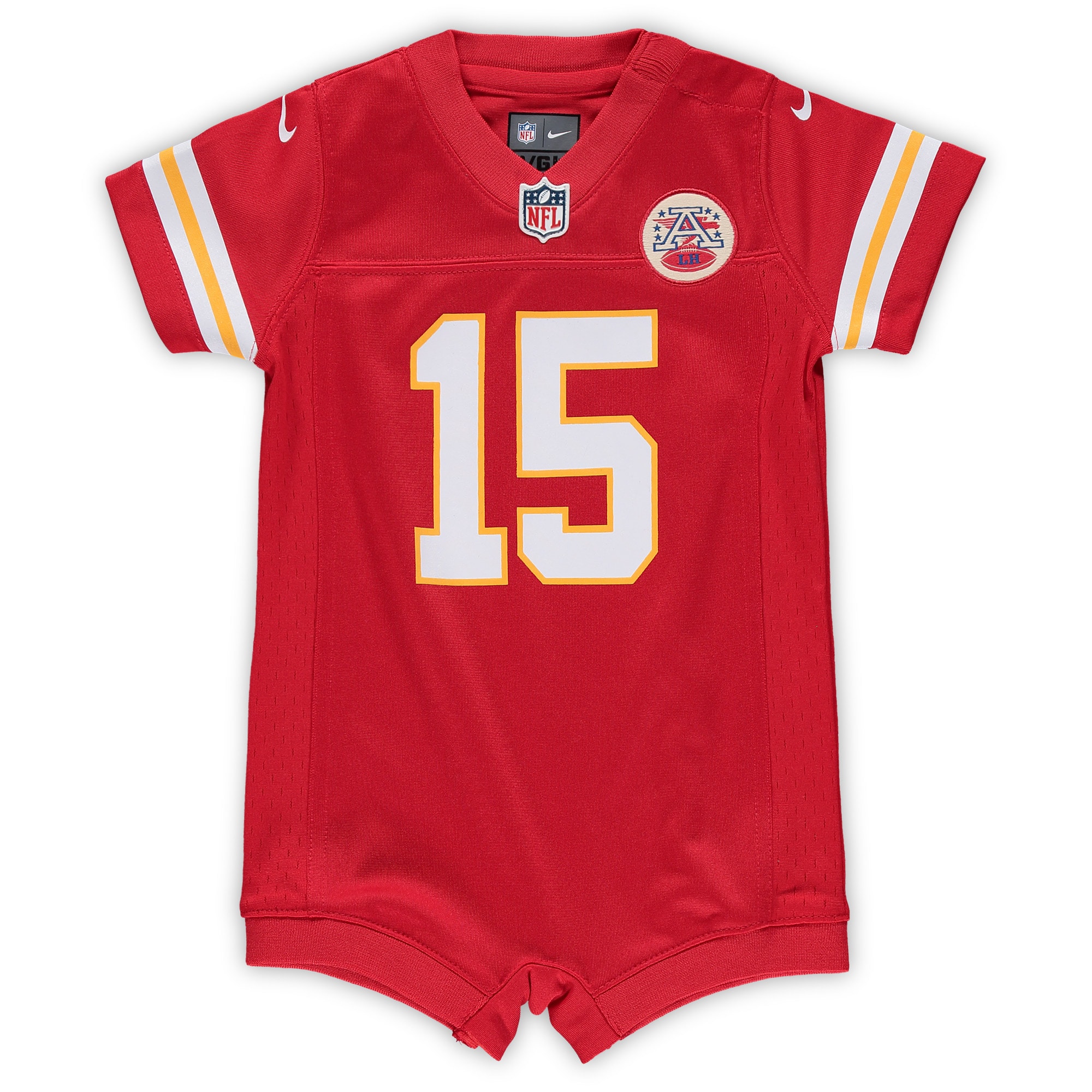Patrick Mahomes Kansas City Chiefs Nike Infant Romper Jersey – Red Clowdercats