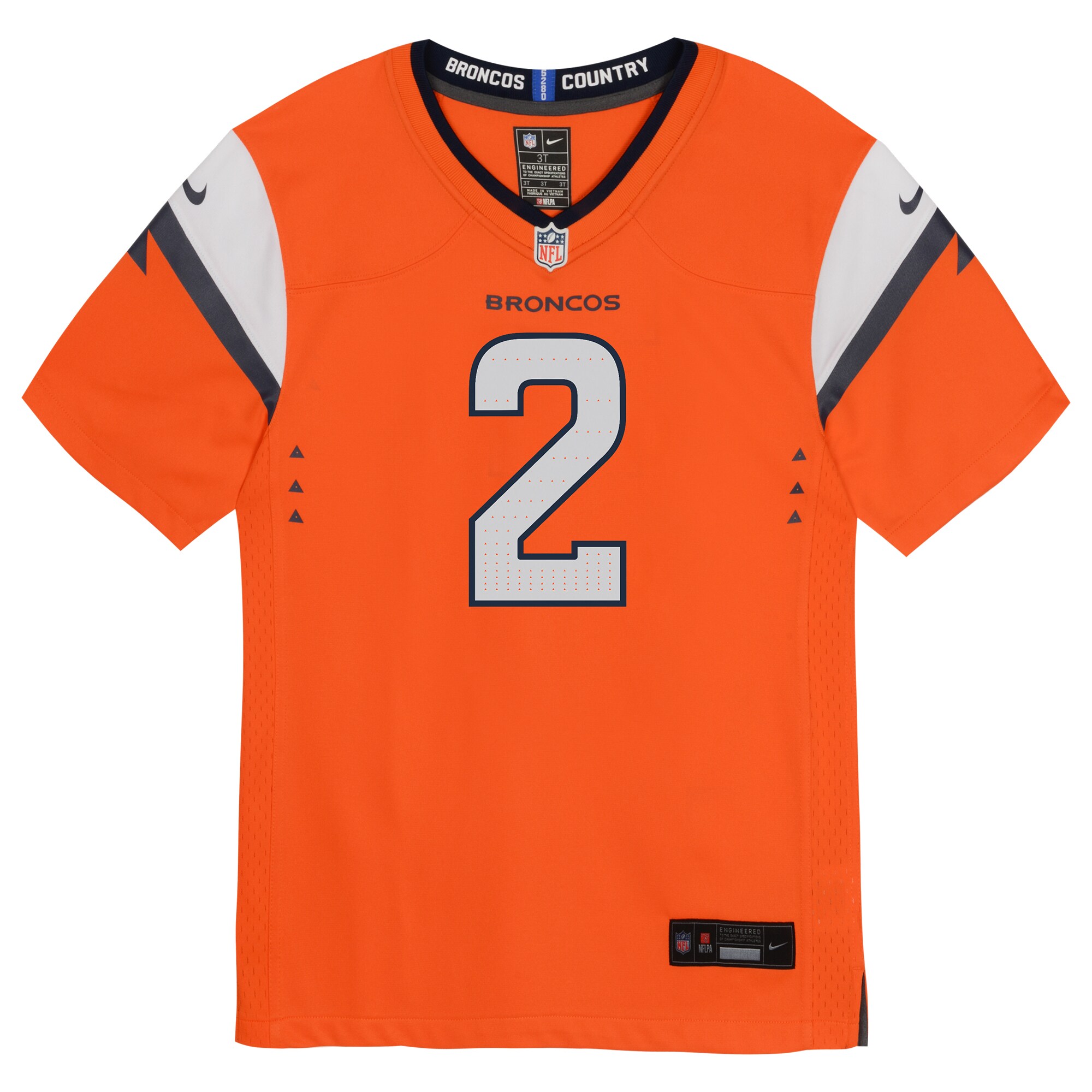Patrick Surtain II Denver Broncos Nike Infant Team Player Game Jersey – Orange Clowdercats