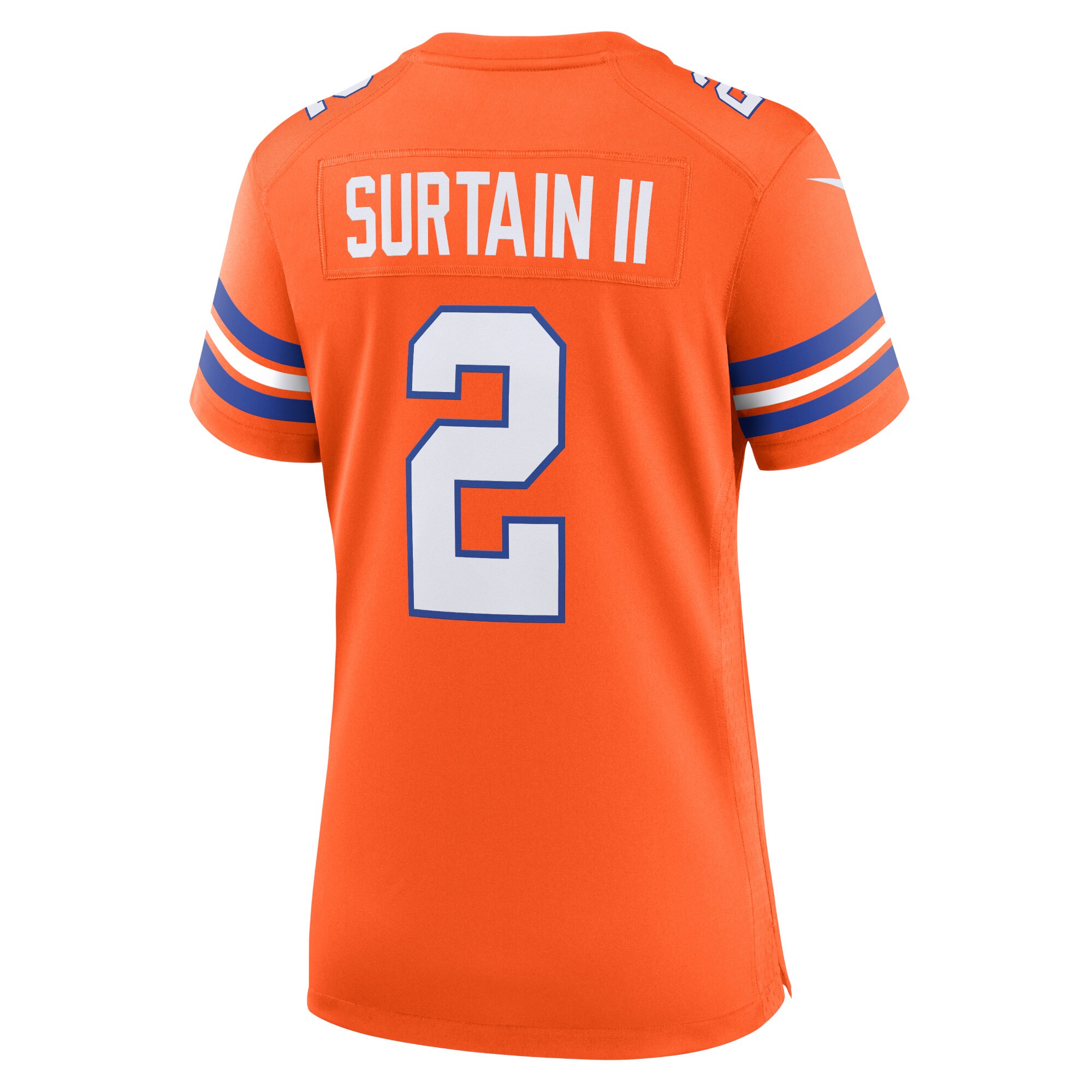 Patrick Surtain II Denver Broncos Nike Women’s Mile High Collection 1977 Throwback Player Game Jersey – Orange Clowdercats