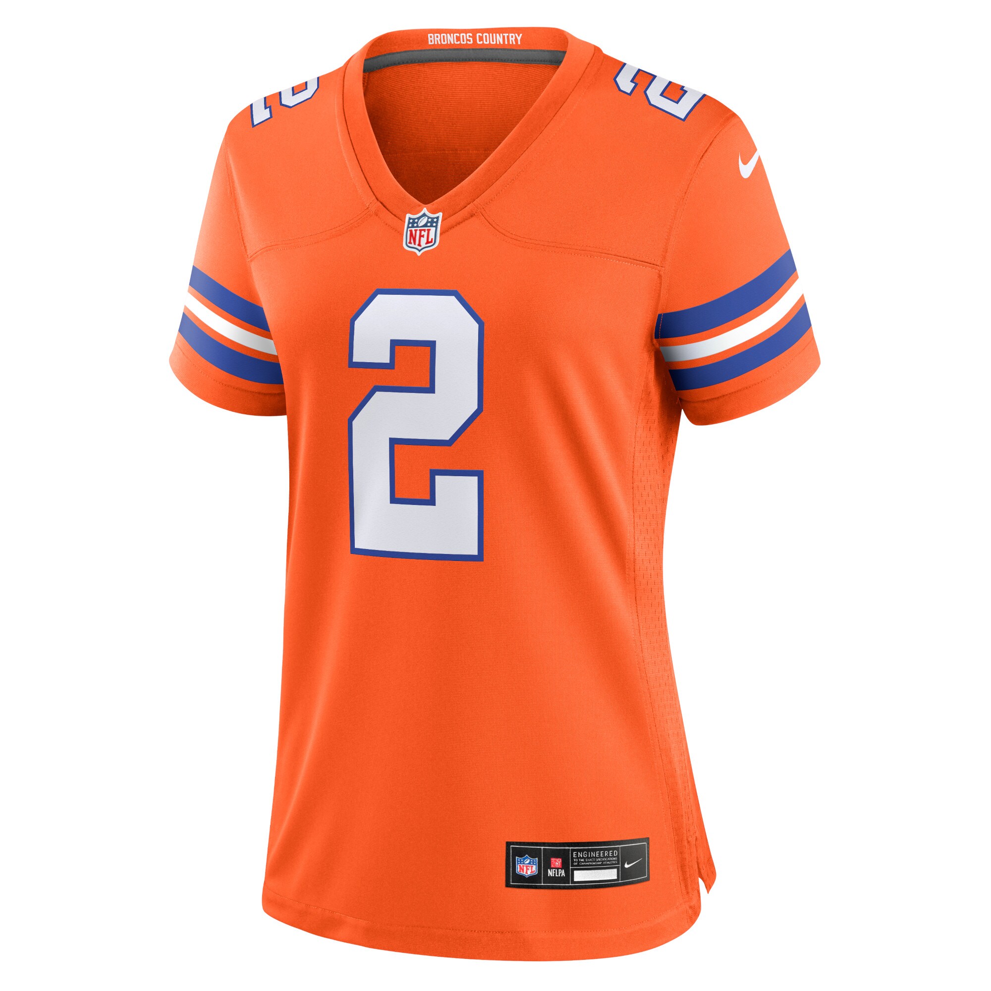 Patrick Surtain II Denver Broncos Nike Women’s Mile High Collection 1977 Throwback Player Game Jersey – Orange Clowdercats
