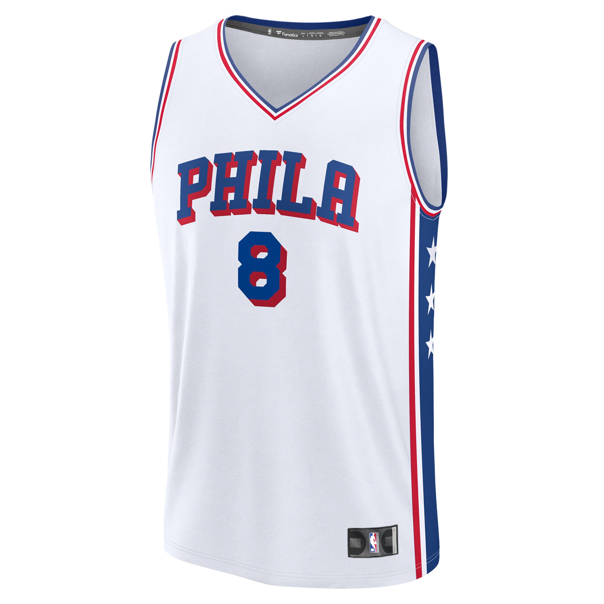Paul George Philadelphia 76ers Fanatics Fast Break Replica Player Jersey – Association Edition – White Clowdercats