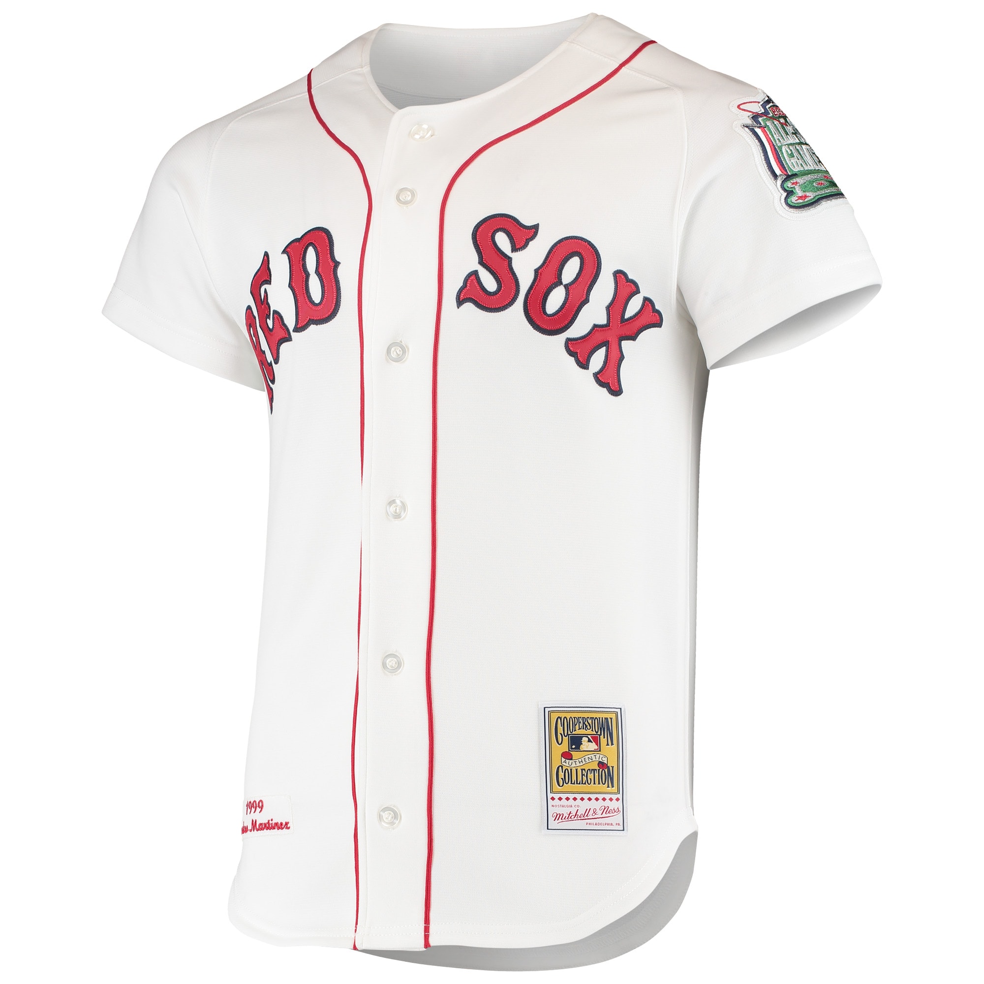 Pedro Martinez Boston Red Sox Mitchell & Ness 1999 Cooperstown Collection Home Authentic Jersey – White