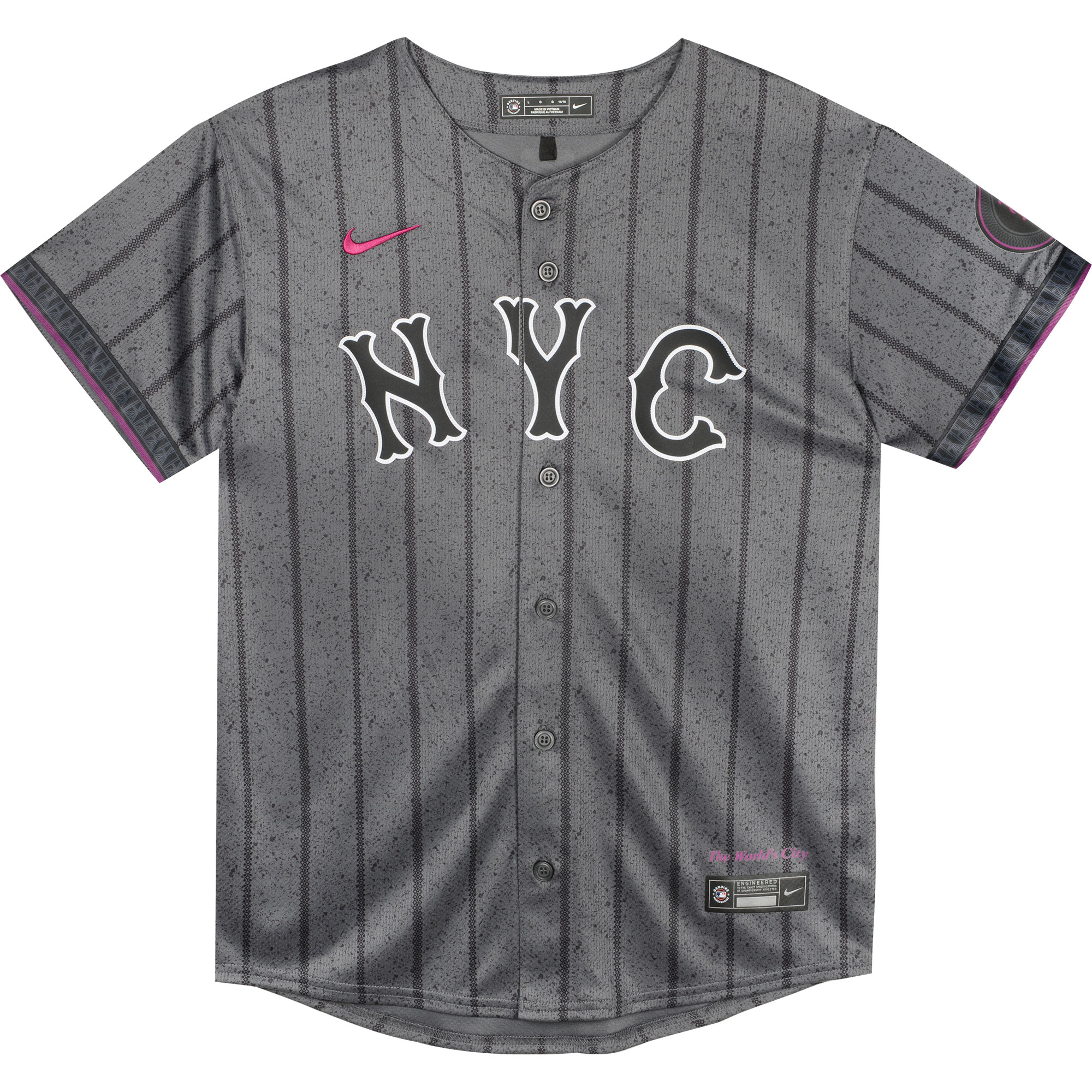 Pete Alonso New York Mets Nike Preschool 2024 City Connect Limited Player Jersey – Graphite