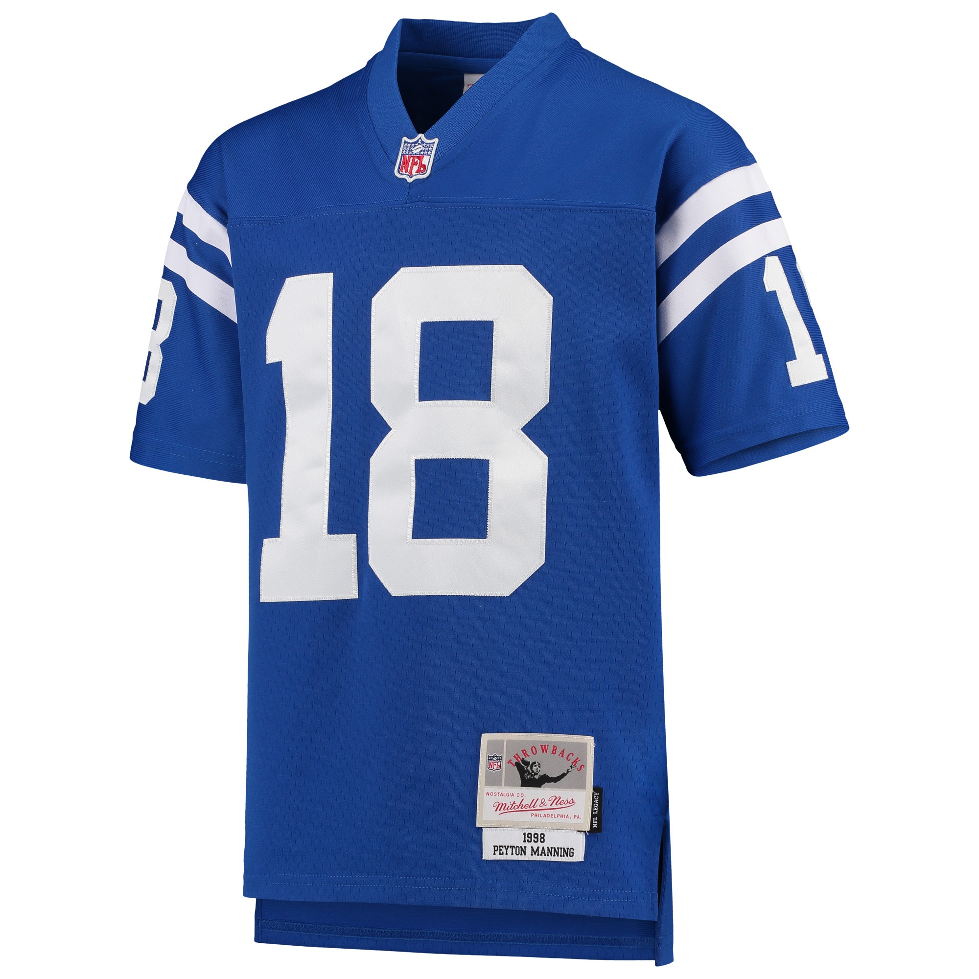 Peyton Manning Indianapolis Colts Mitchell & Ness Youth 1998 Legacy Retired Player Jersey – Royal Clowdercats