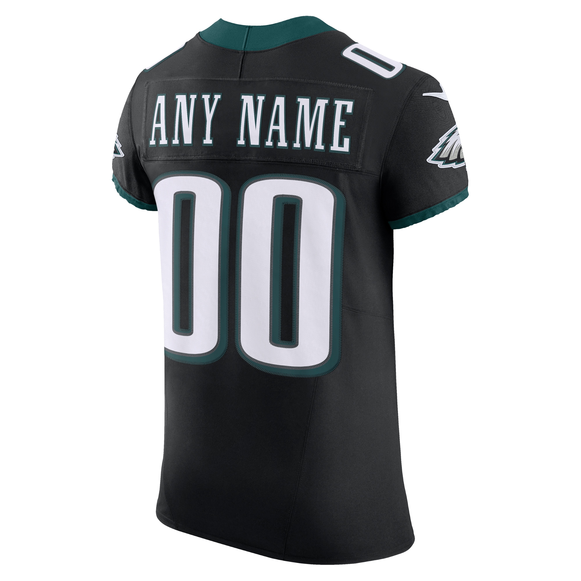 Philadelphia Eagles Nike Alternate Vapor F.U.S.E. Elite Custom Jersey – Black Clowdercats