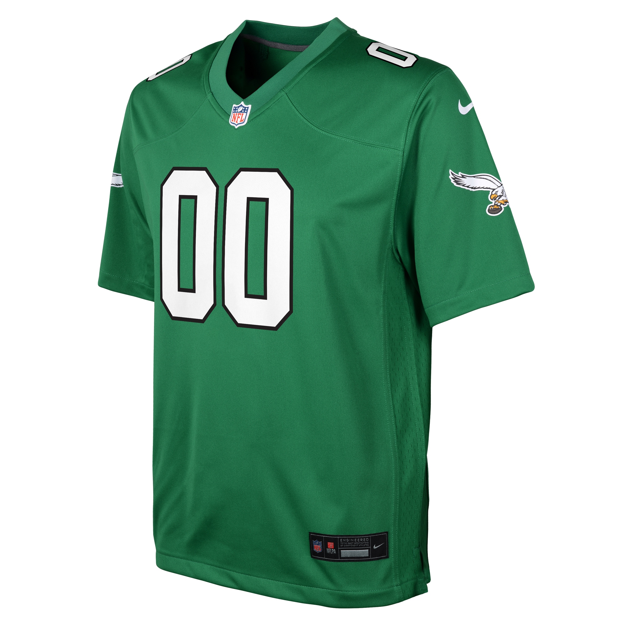 Philadelphia Eagles Nike Youth Alternate Custom Game Jersey – Kelly Green Clowdercats