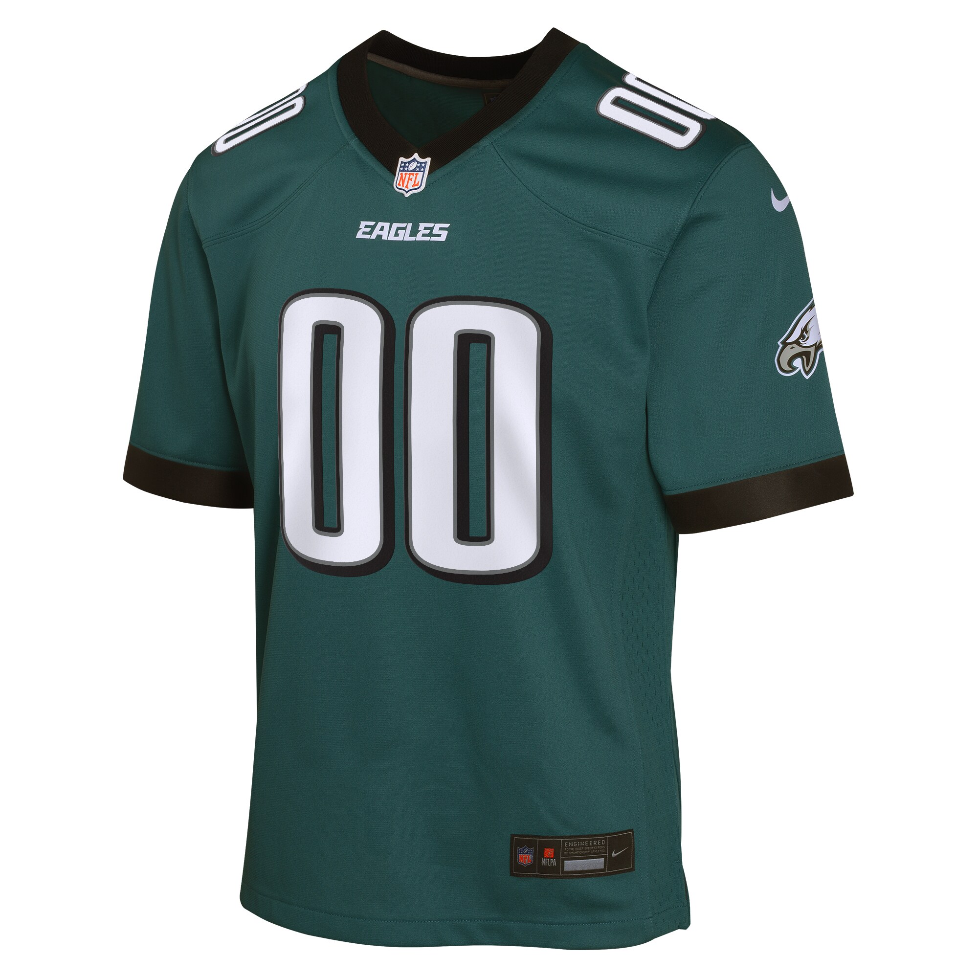 Philadelphia Eagles Nike Youth Custom Game Jersey – Midnight Green Clowdercats