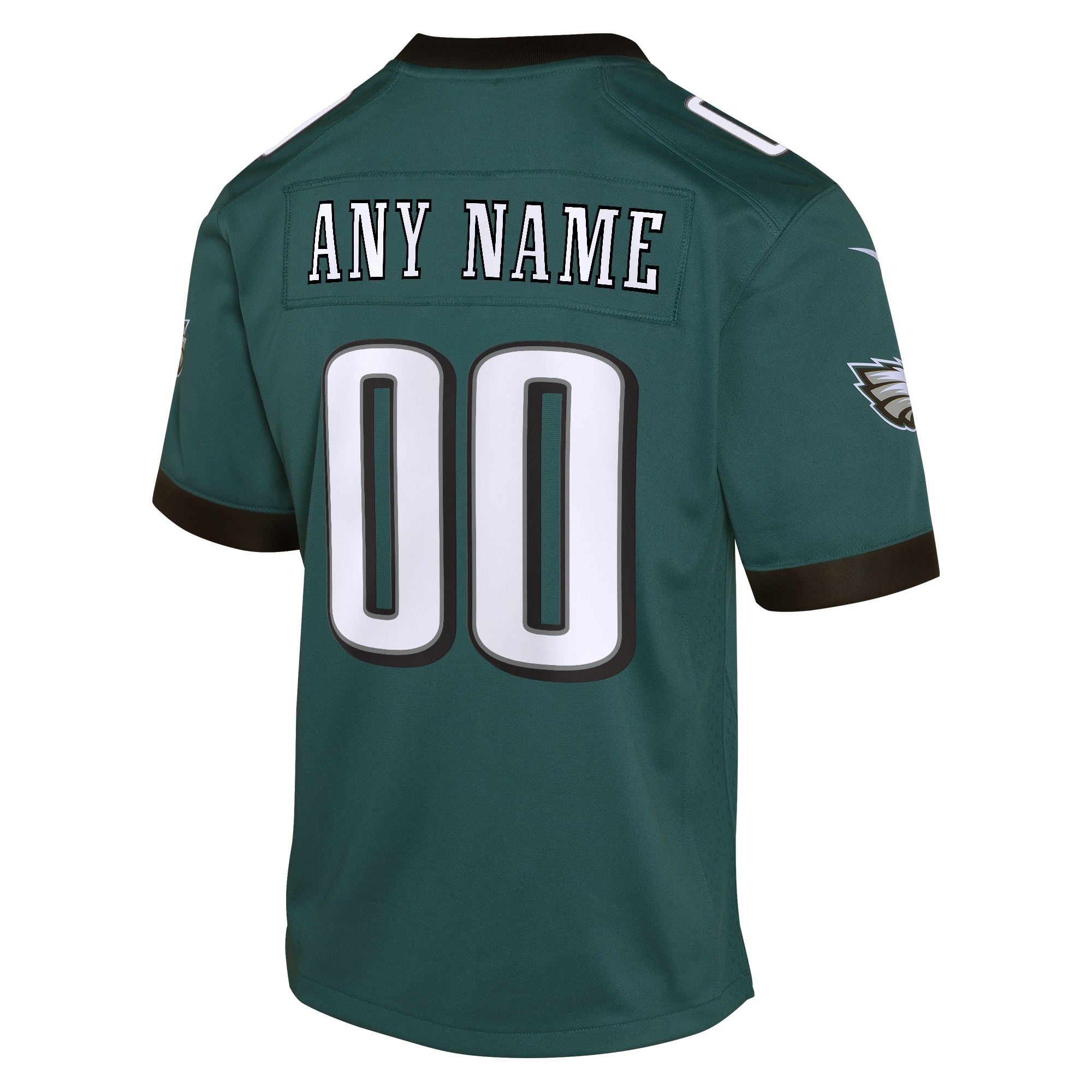 Philadelphia Eagles Nike Youth Custom Game Jersey – Midnight Green Clowdercats