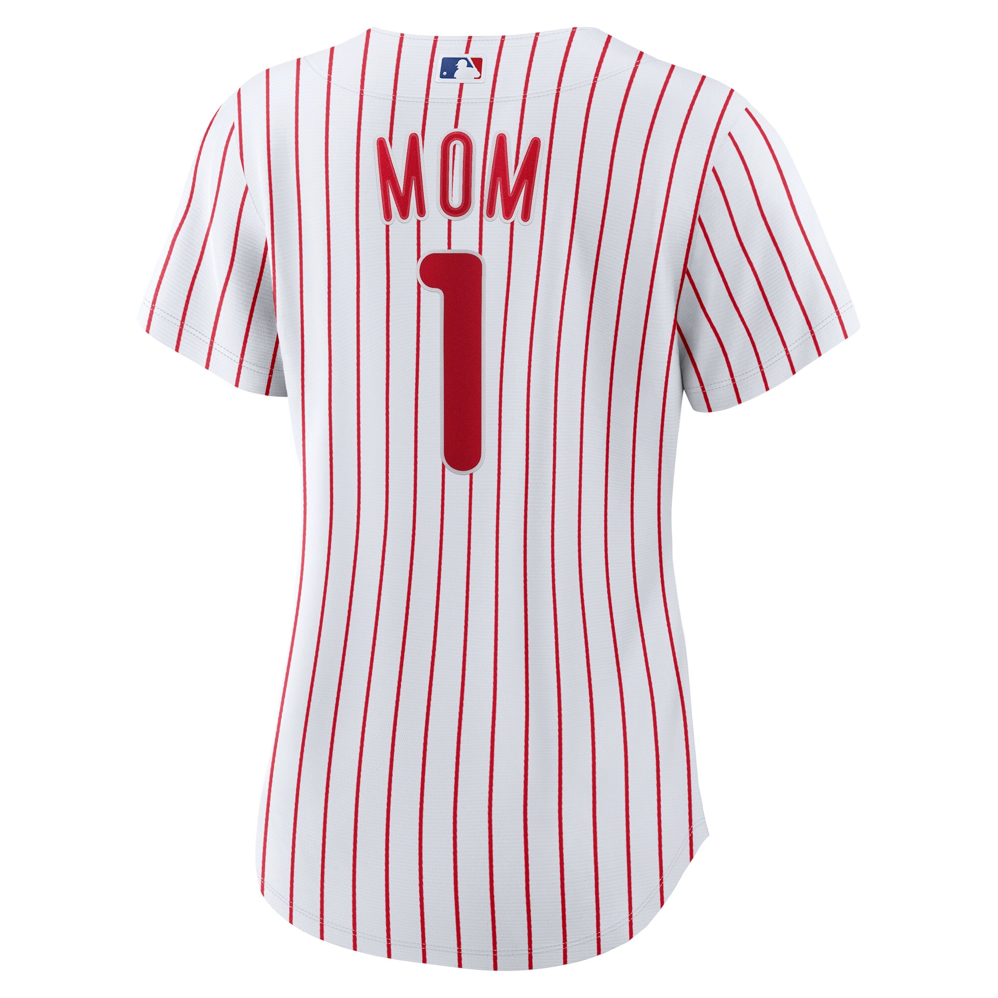 Philadelphia Phillies Nike Women’s #1 Mom Home Replica Jersey – White