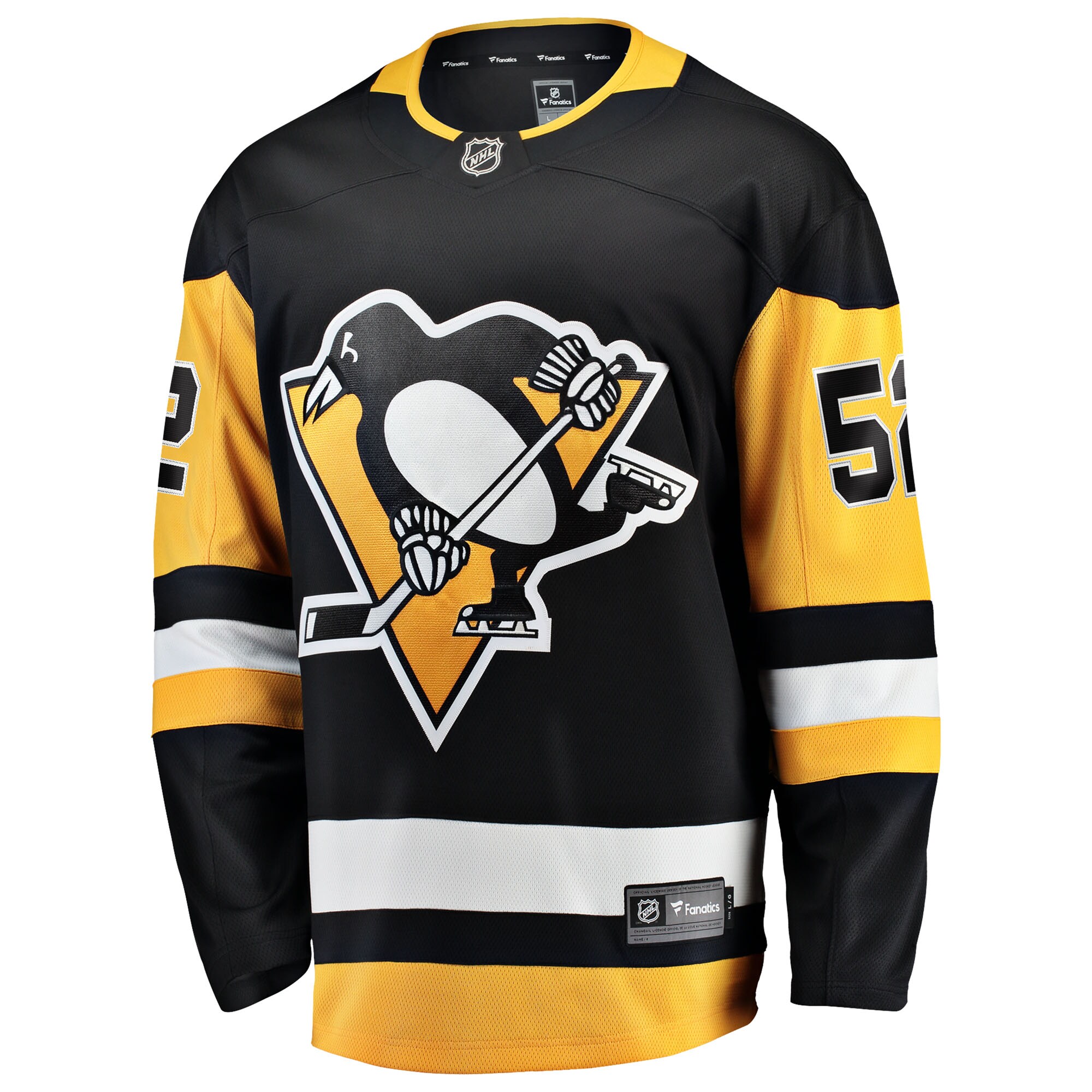 Philip Kemp Pittsburgh Penguins Fanatics Home Breakaway Jersey – Black Clowdercats