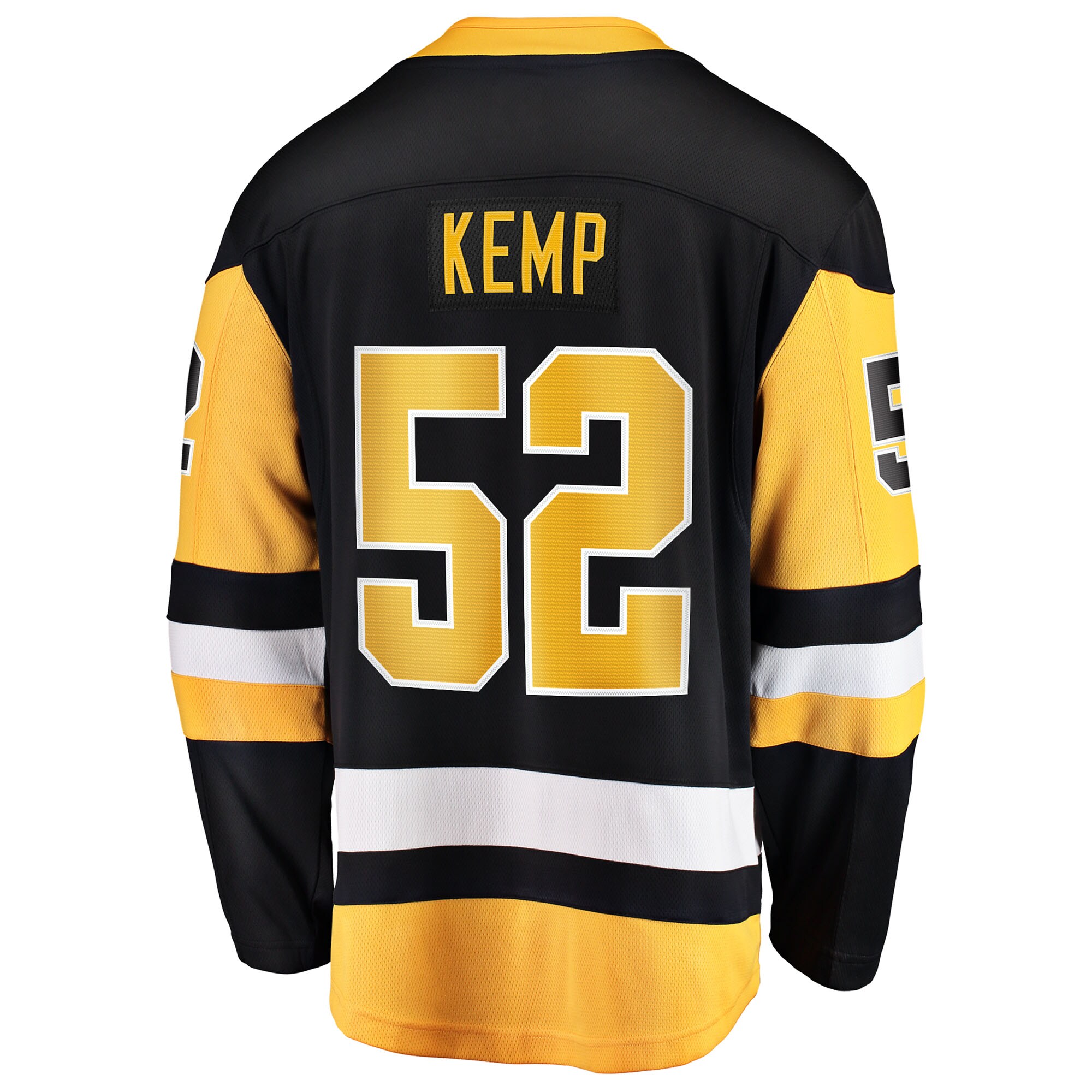Philip Kemp Pittsburgh Penguins Fanatics Home Breakaway Jersey – Black Clowdercats