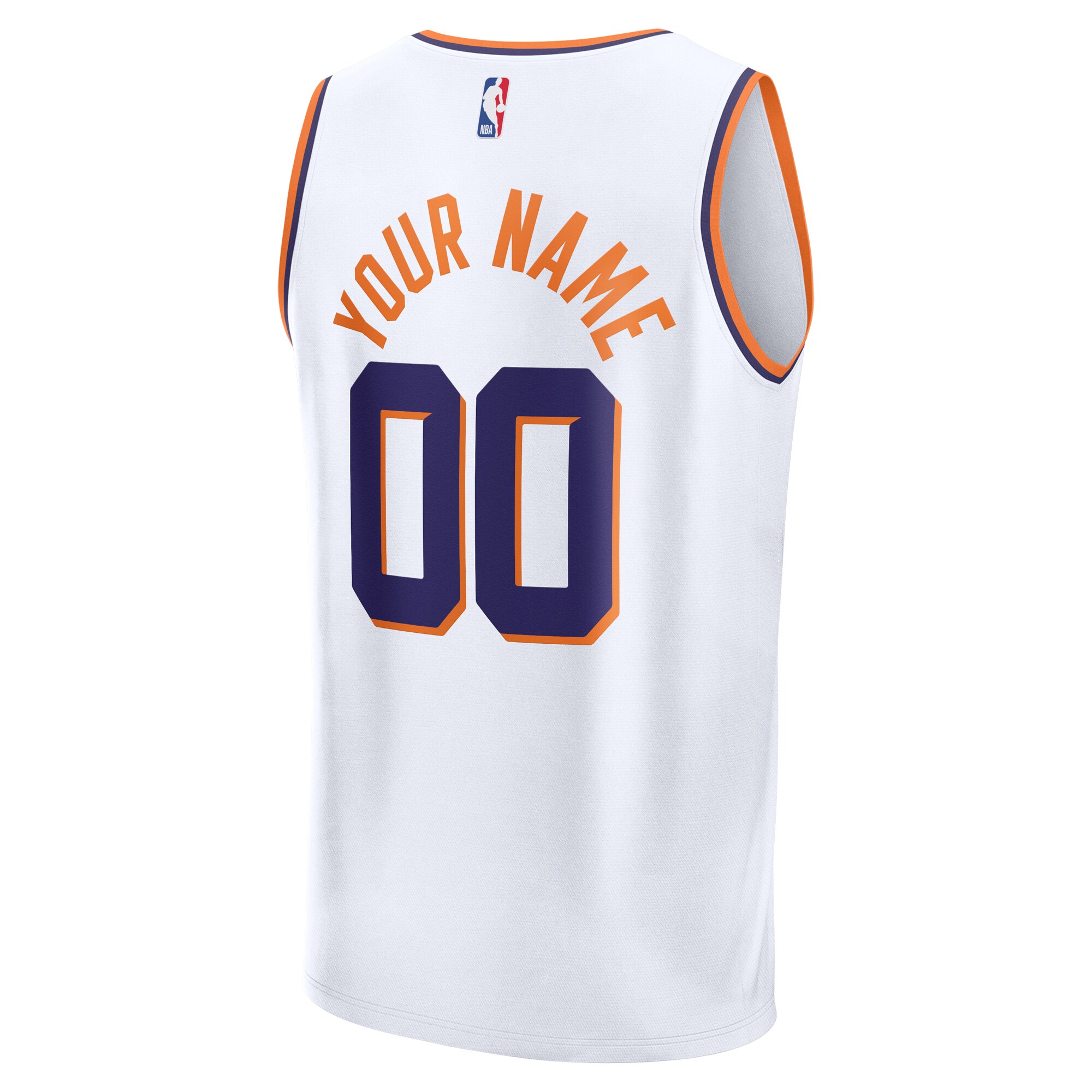 Phoenix Suns Fanatics Youth Fast Break Custom Replica Jersey – White – Association Edition Clowdercats