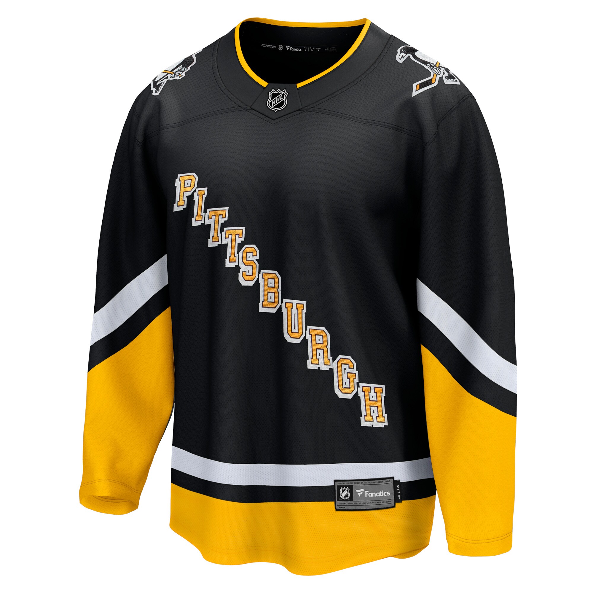 Pittsburgh Penguins Fanatics Alternate Breakaway Jersey – Black Clowdercats