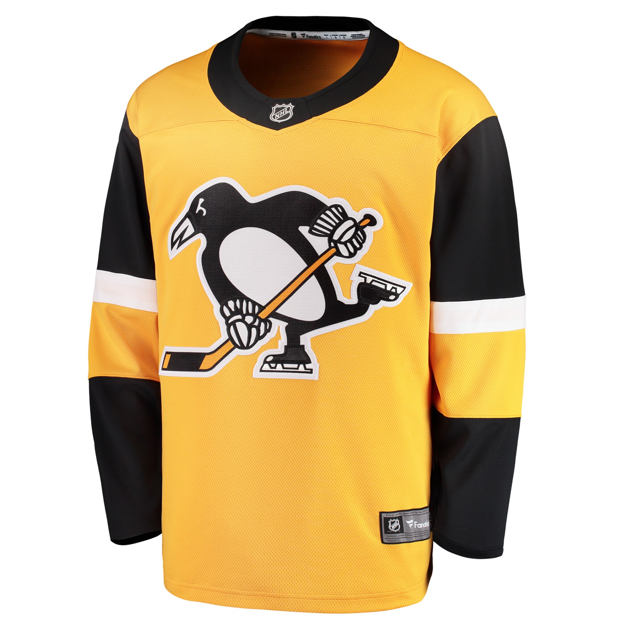 Pittsburgh Penguins Fanatics Alternate Breakaway Jersey – Gold Clowdercats