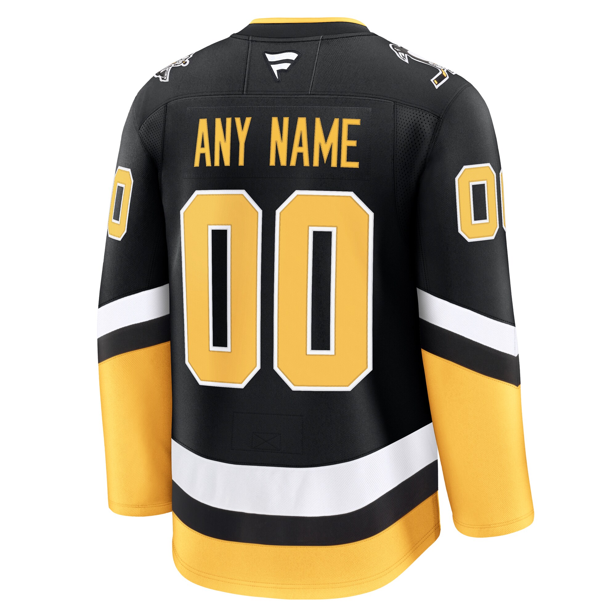 Pittsburgh Penguins Fanatics Alternate Premium Custom Jersey – Black Clowdercats