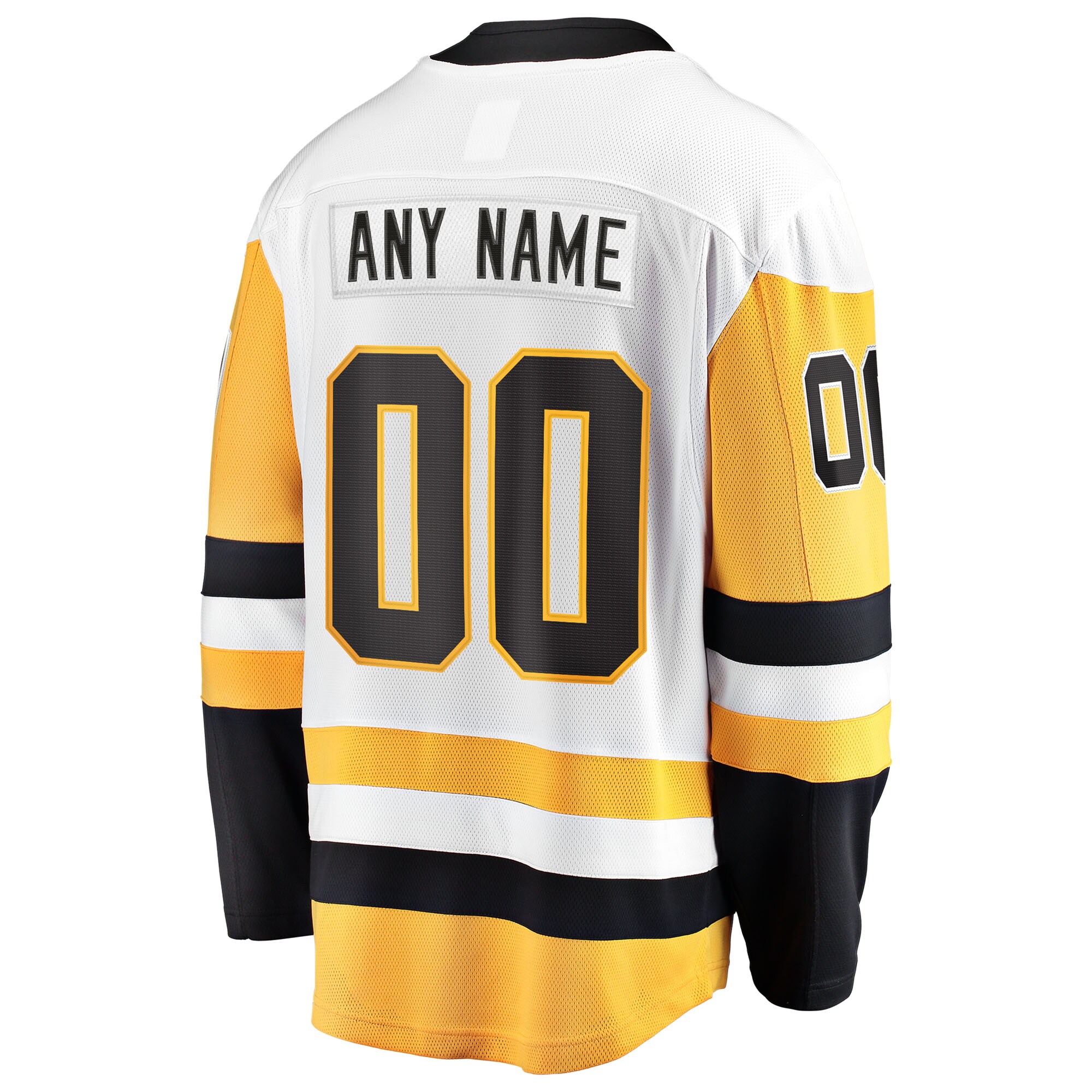 Pittsburgh Penguins Fanatics Away Breakaway Custom Jersey – White Clowdercats