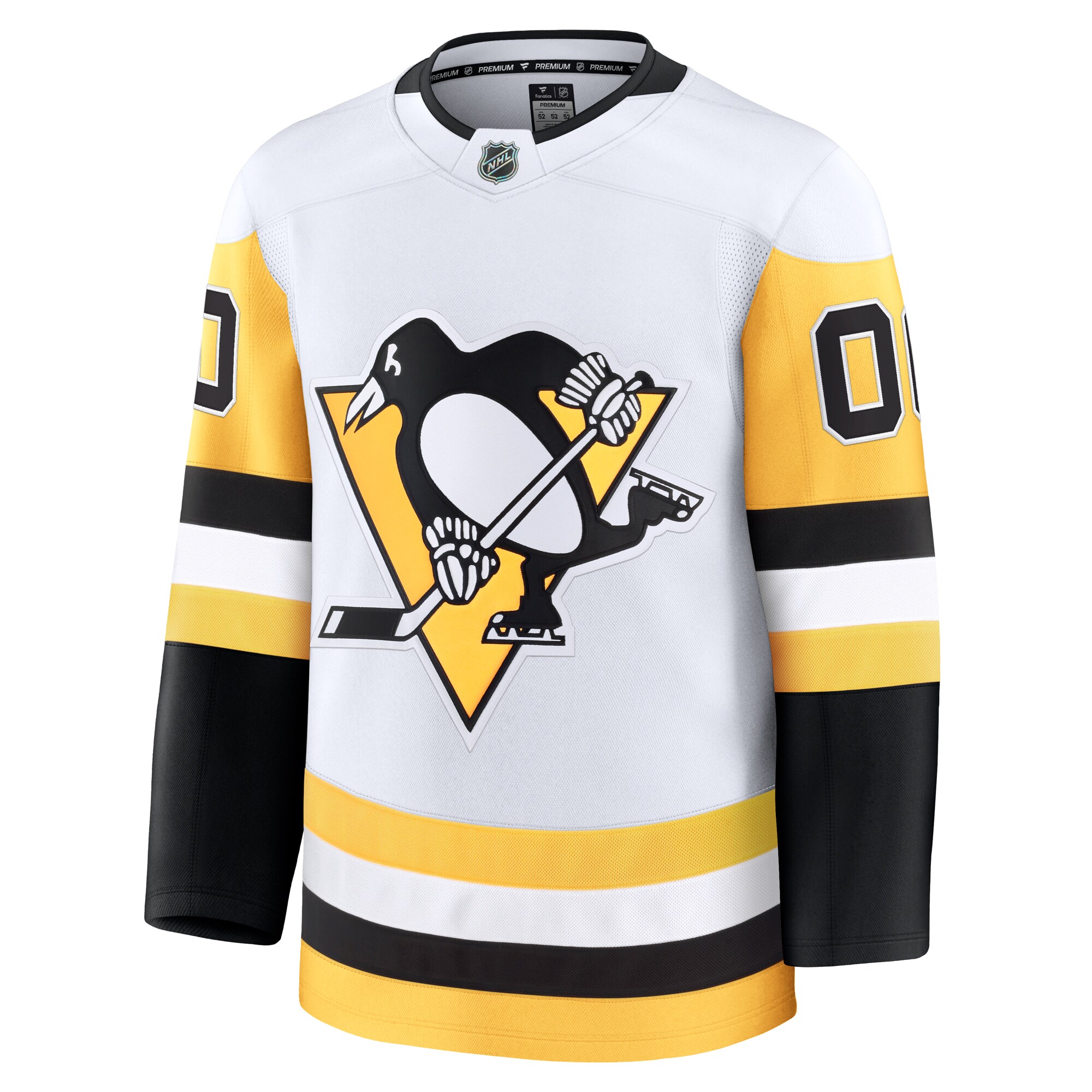 Pittsburgh Penguins Fanatics Away Premium Custom Jersey – White Clowdercats