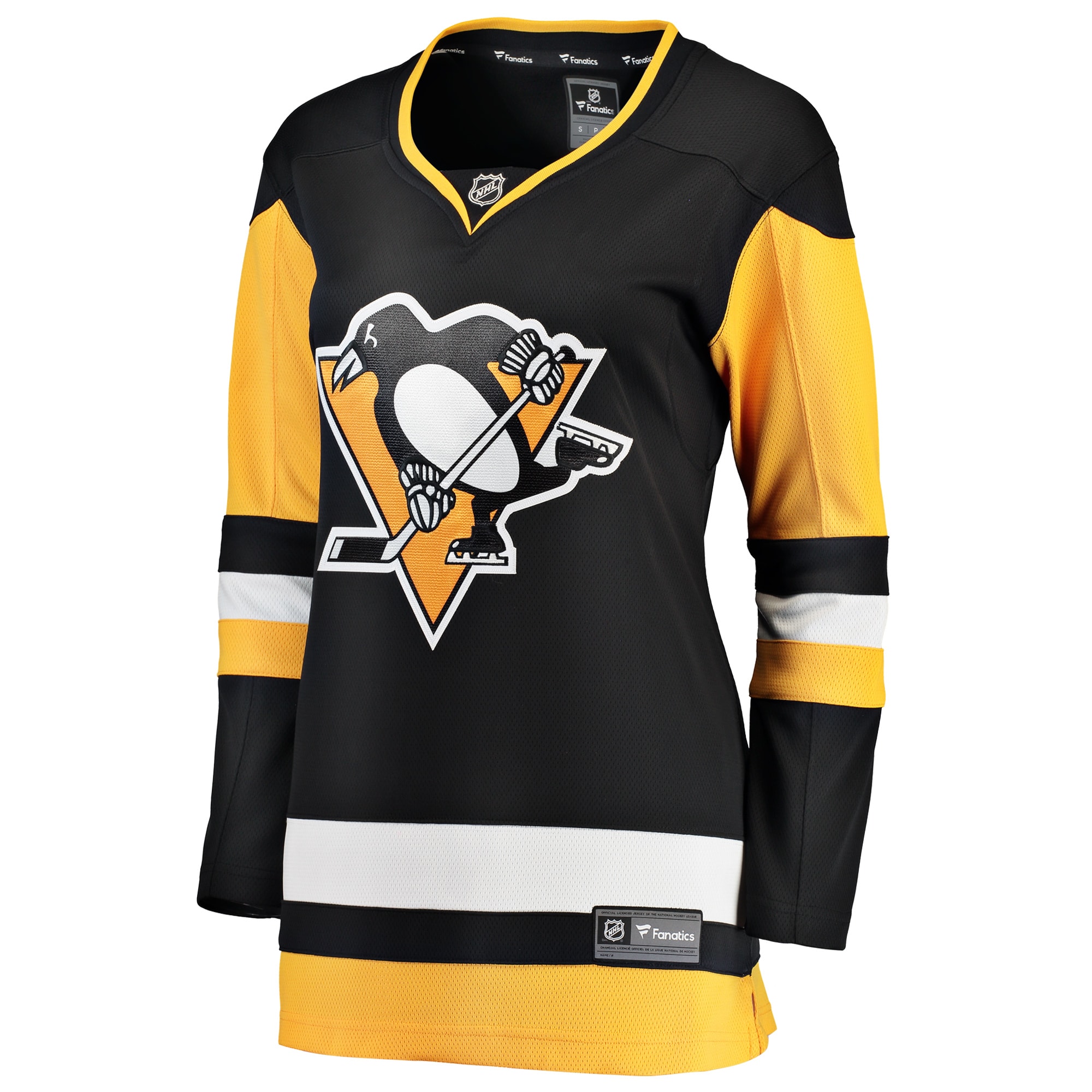 Pittsburgh Penguins Fanatics Women’s Home Breakaway Jersey – Black Clowdercats