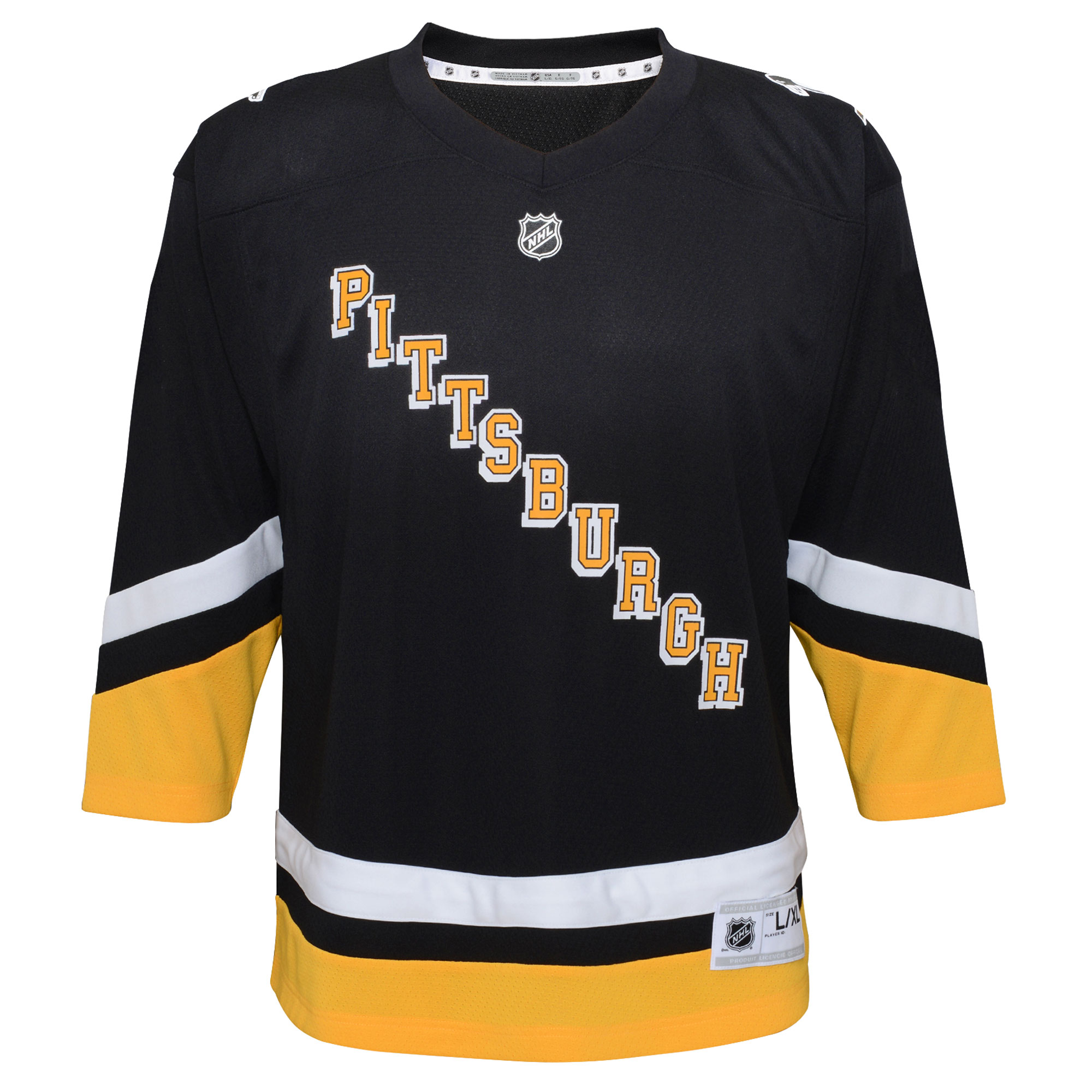 Pittsburgh Penguins Preschool 2021/22 Alternate Replica Jersey – Black Clowdercats