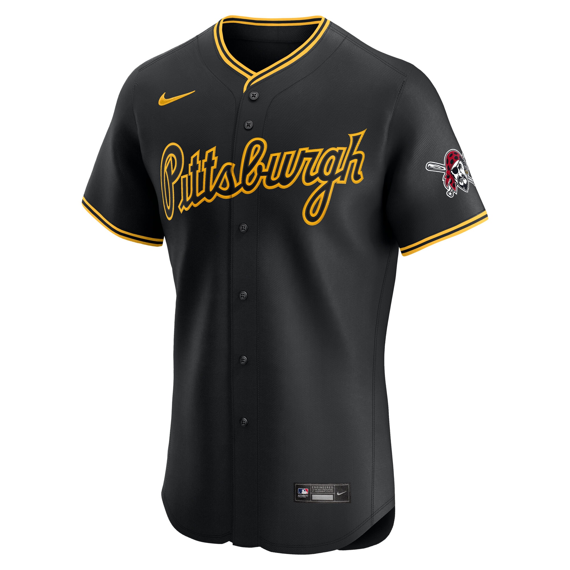 Pittsburgh Pirates Nike Alternate 2 Elite Jersey – Black