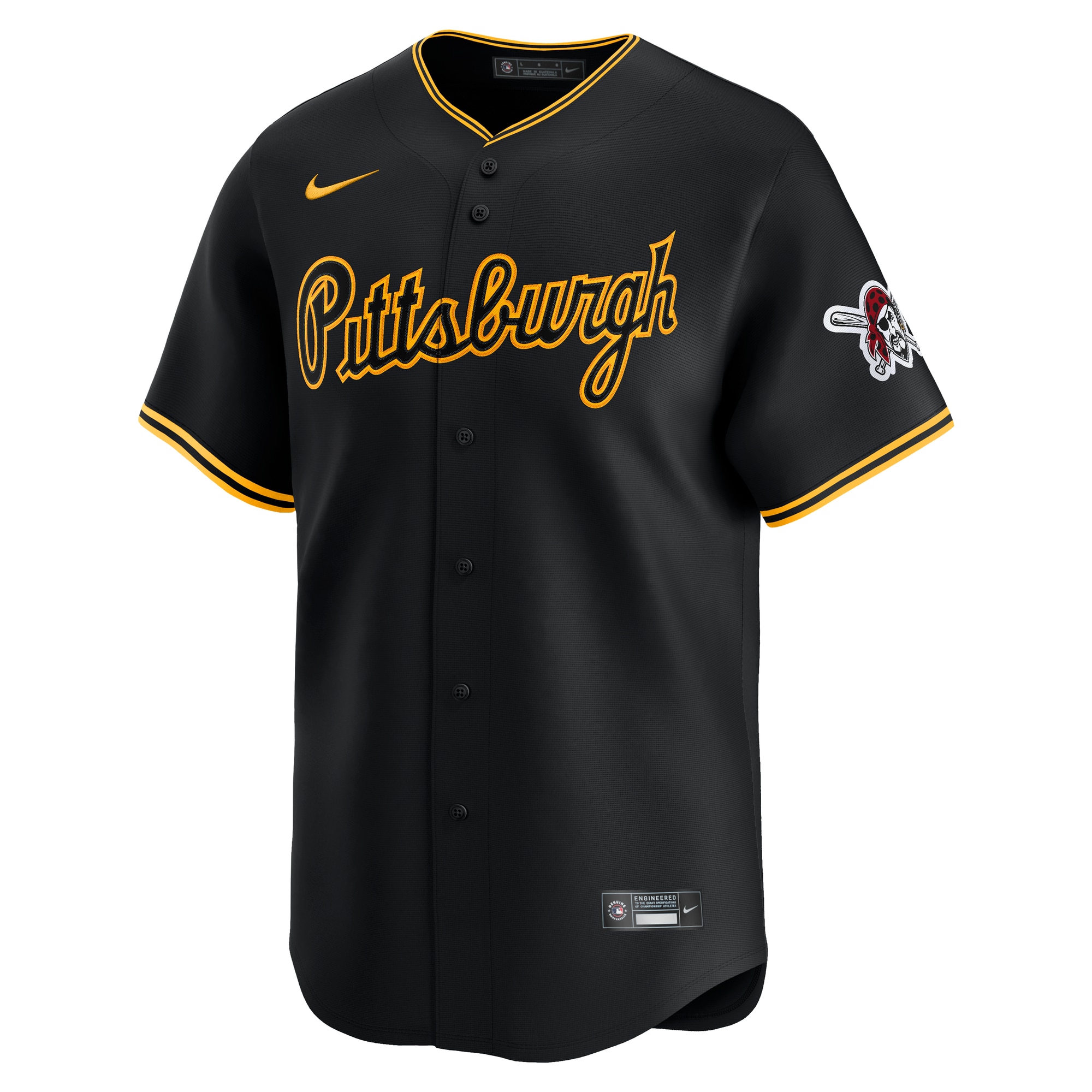 Pittsburgh Pirates Nike Alternate Limited Jersey – Black