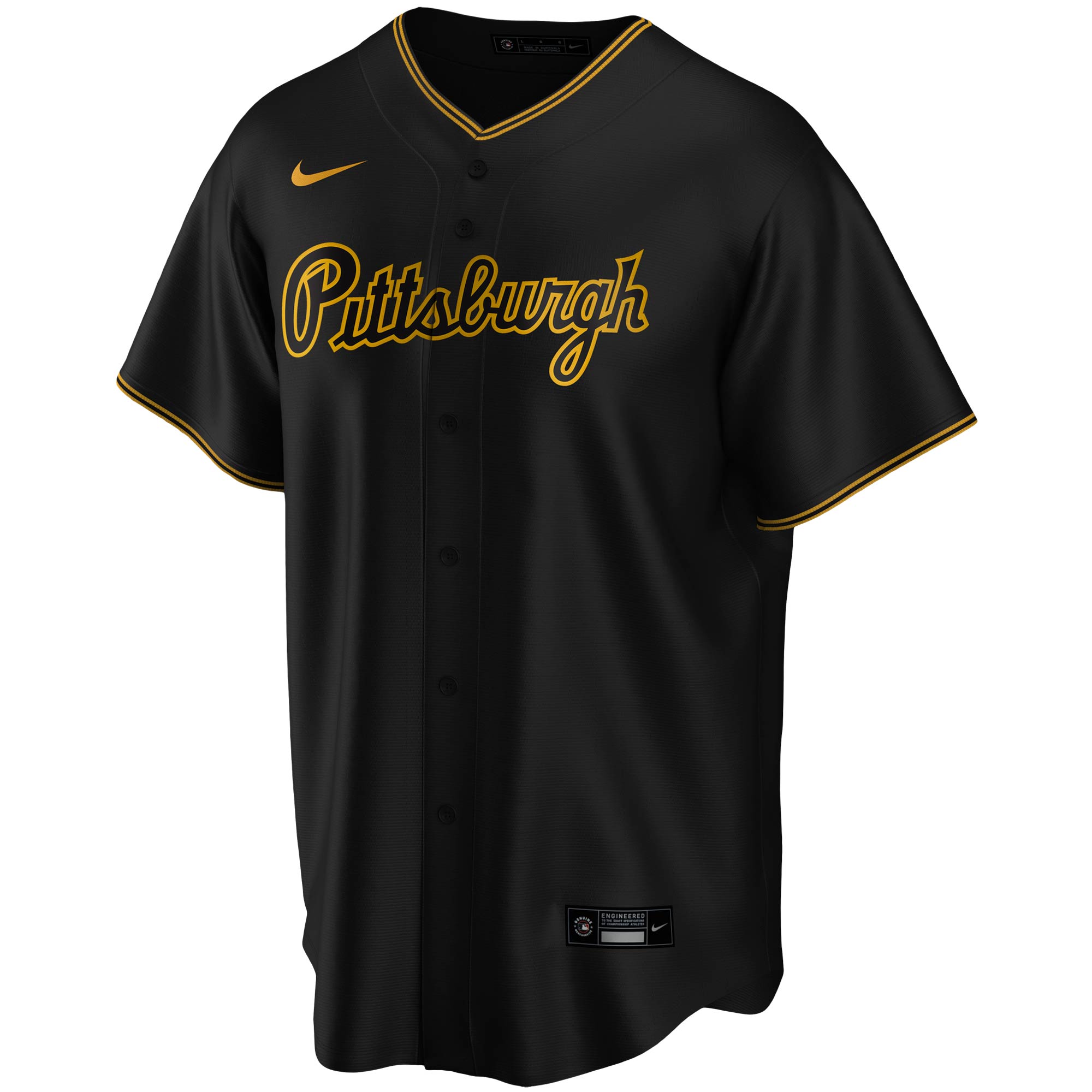 Pittsburgh Pirates Nike Alternate Replica Team Jersey – Black