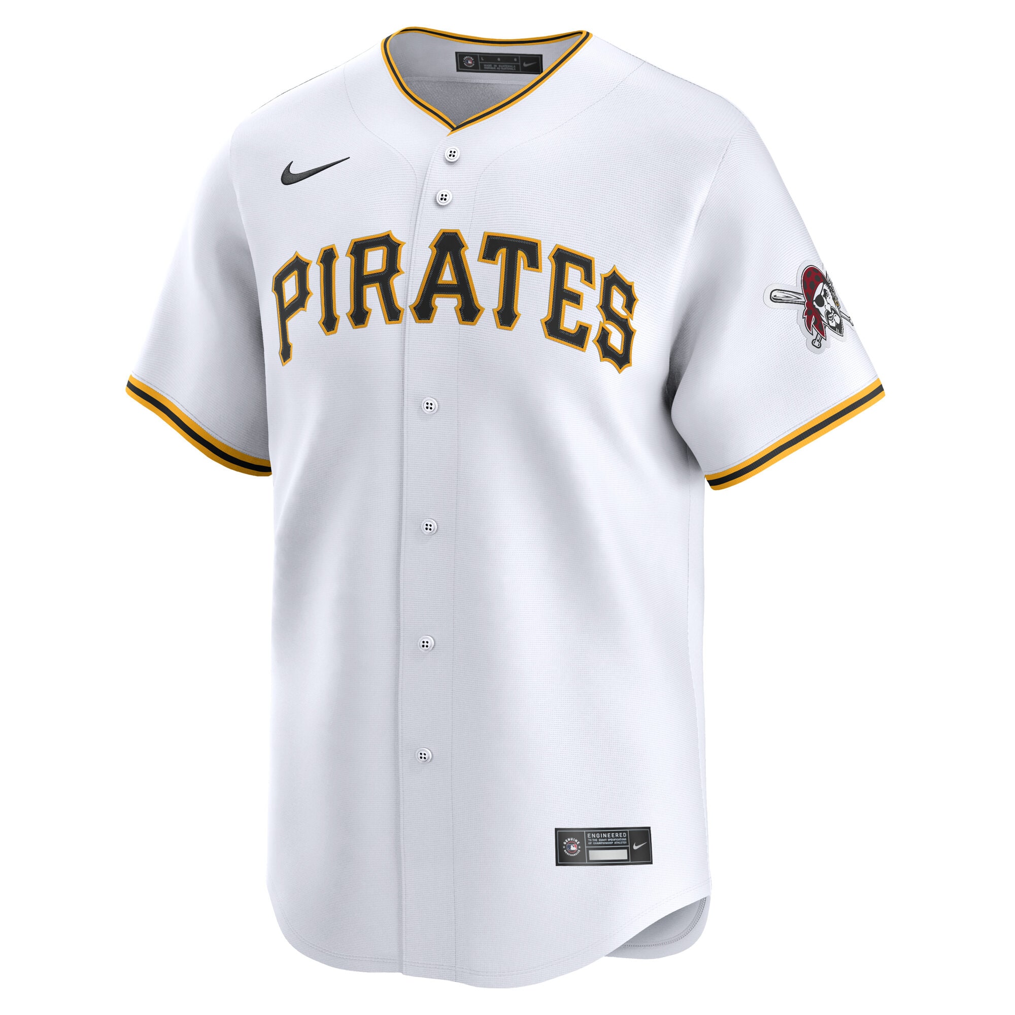 Pittsburgh Pirates Nike Home Limited Jersey – White