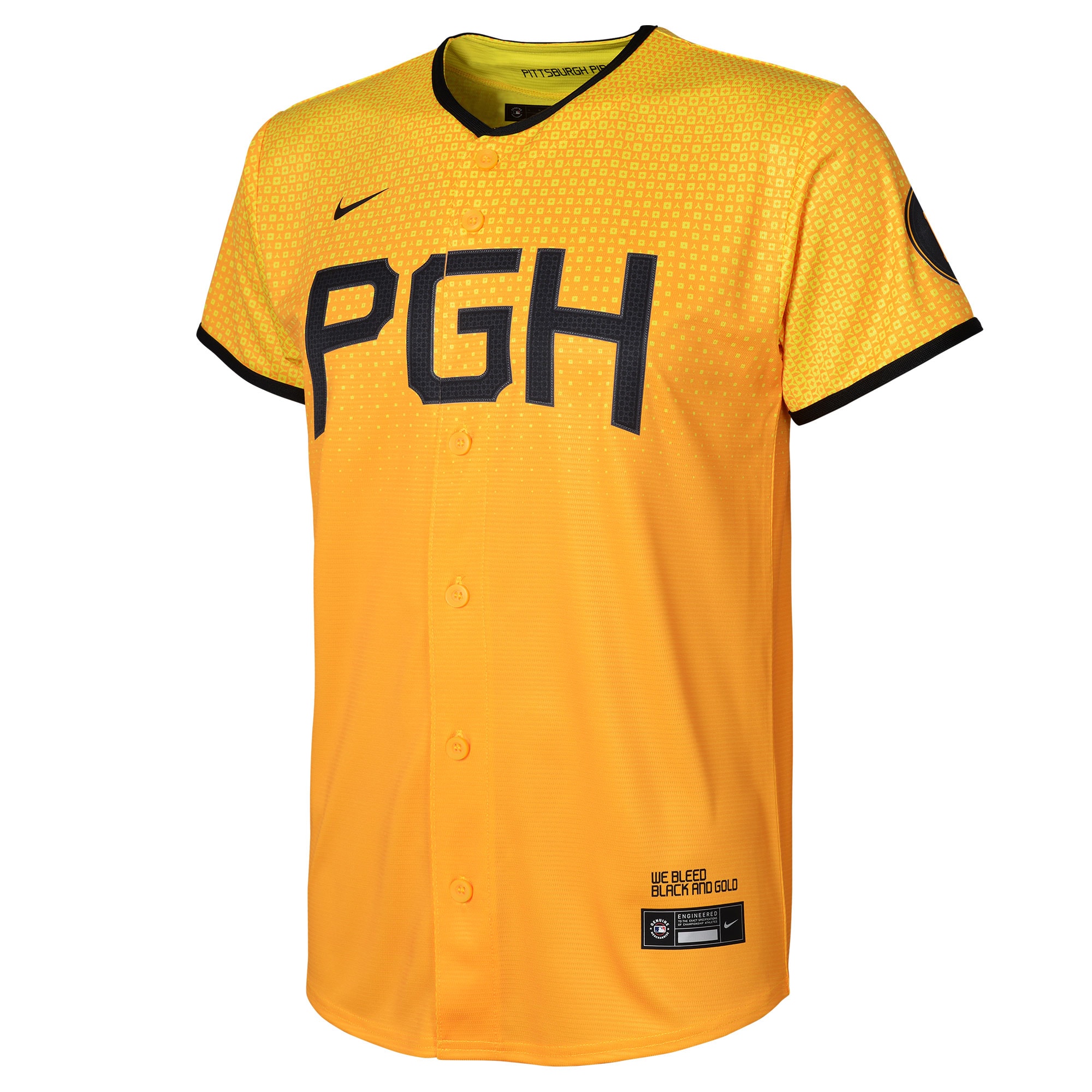 Pittsburgh Pirates Nike Preschool City Connect Replica Jersey – Gold