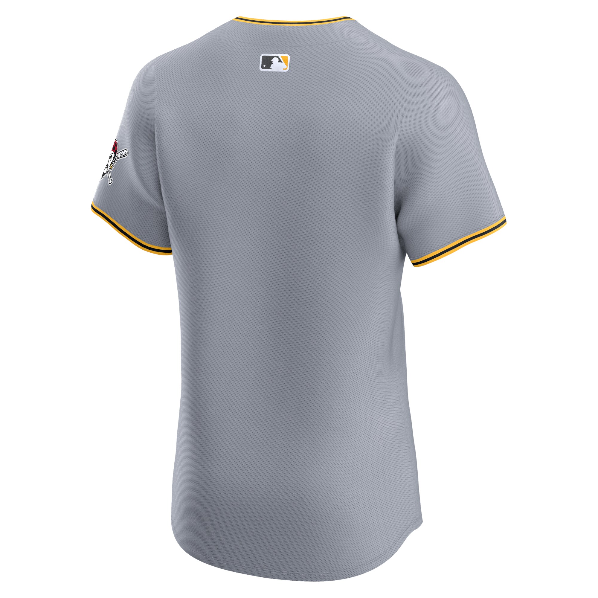 Pittsburgh Pirates Nike Road Vapor Premier Elite Patch Jersey – Gray
