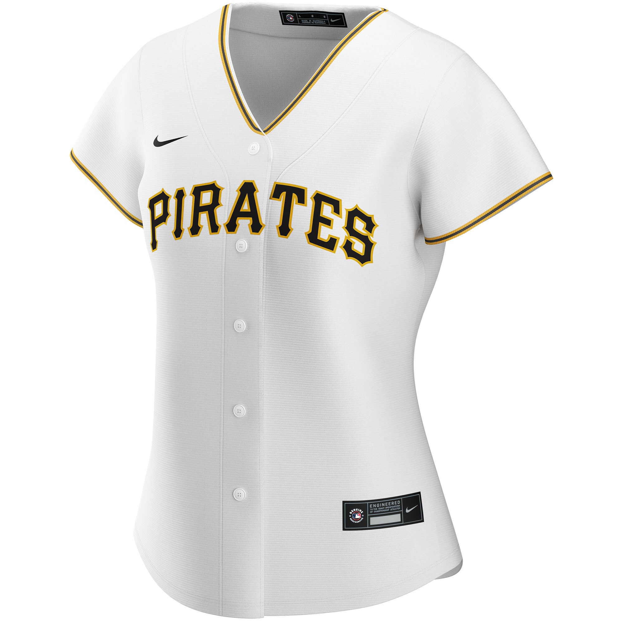Pittsburgh Pirates Nike Women’s Home Replica Custom Jersey – White