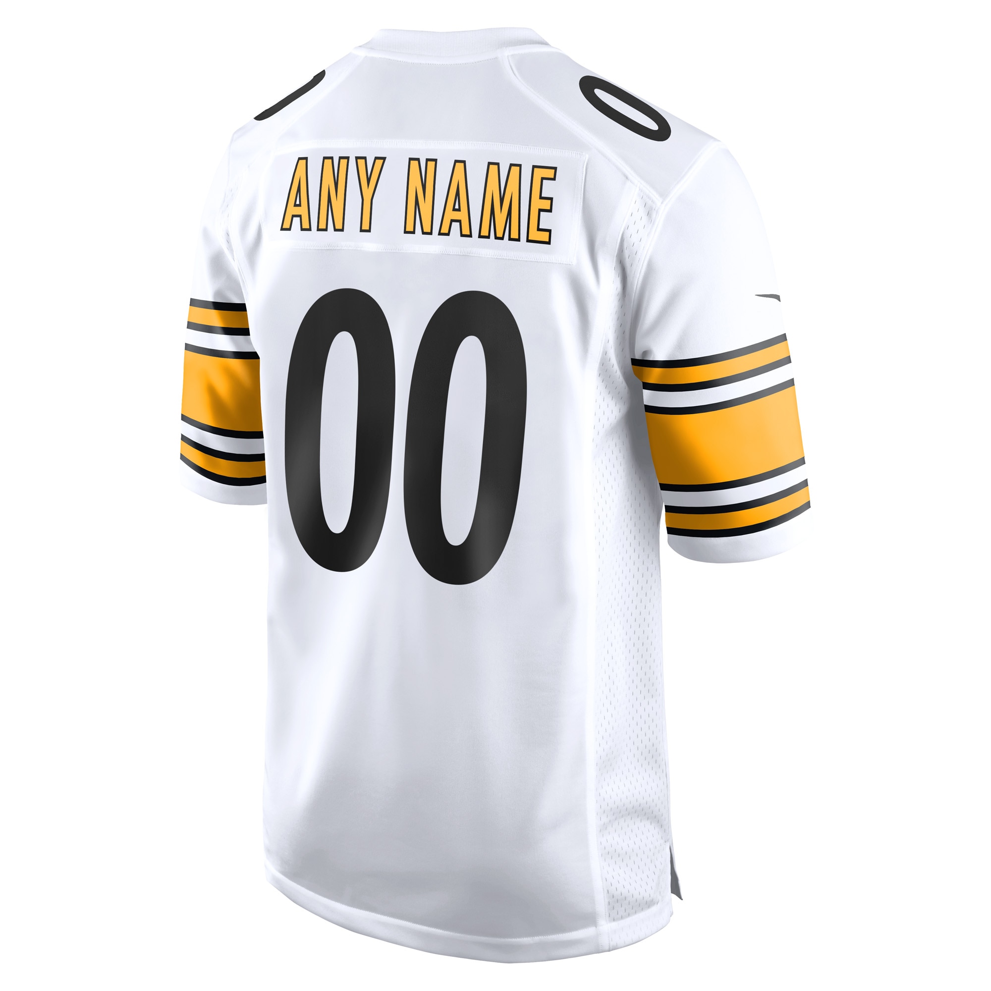 Pittsburgh Steelers Nike Game Custom Jersey – White Clowdercats