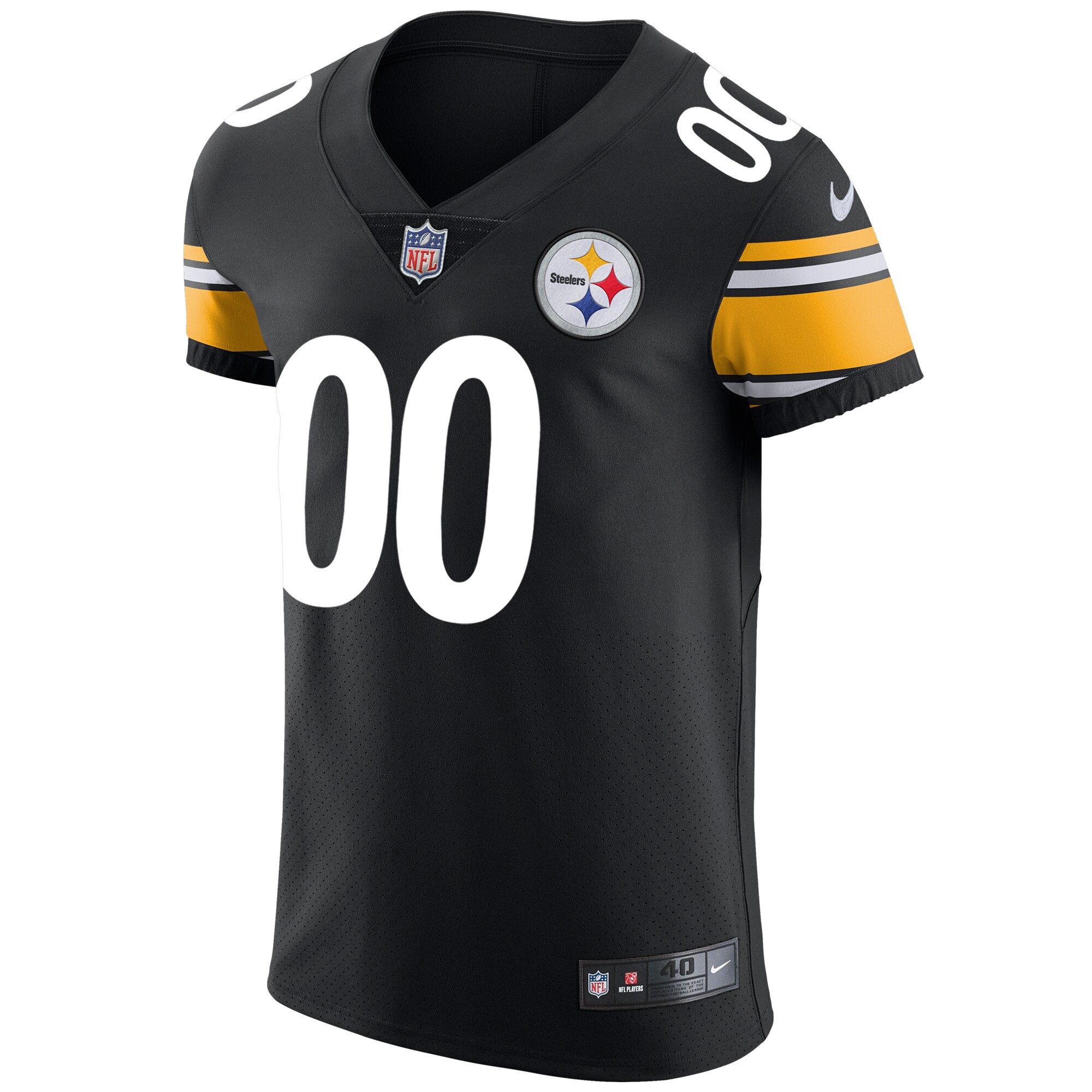 Pittsburgh Steelers Nike Vapor Untouchable Custom Elite Jersey – Black Clowdercats