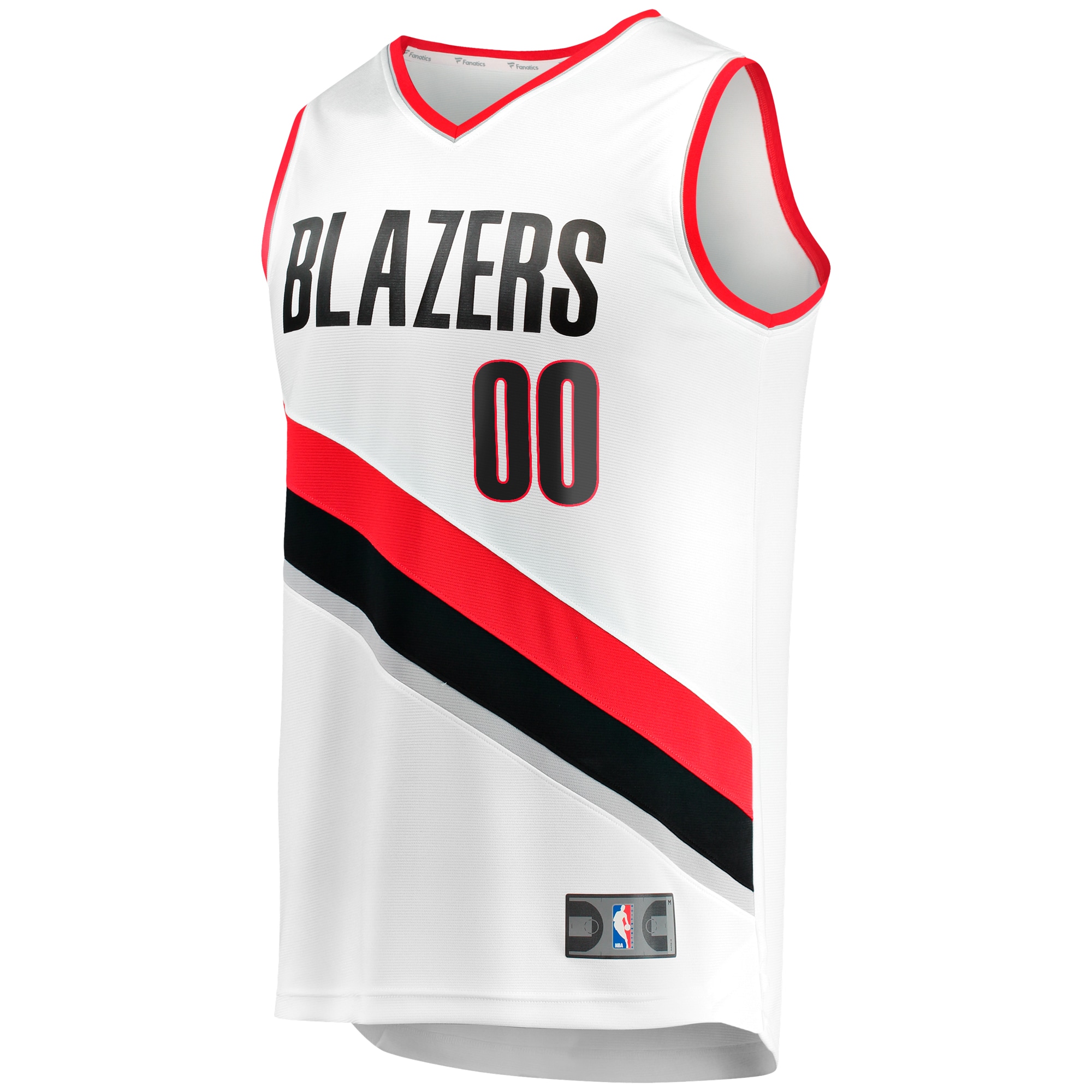 Portland Trail Blazers Fanatics Youth Fast Break Replica Custom Jersey – Association Edition – White Clowdercats