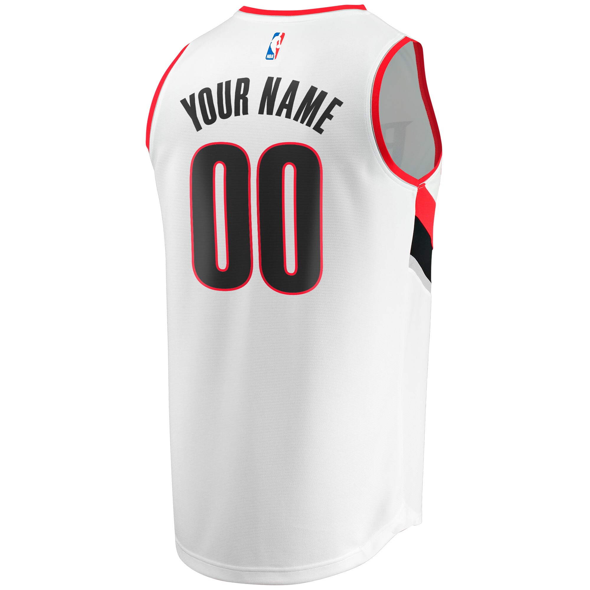 Portland Trail Blazers Fanatics Youth Fast Break Replica Custom Jersey – Association Edition – White Clowdercats