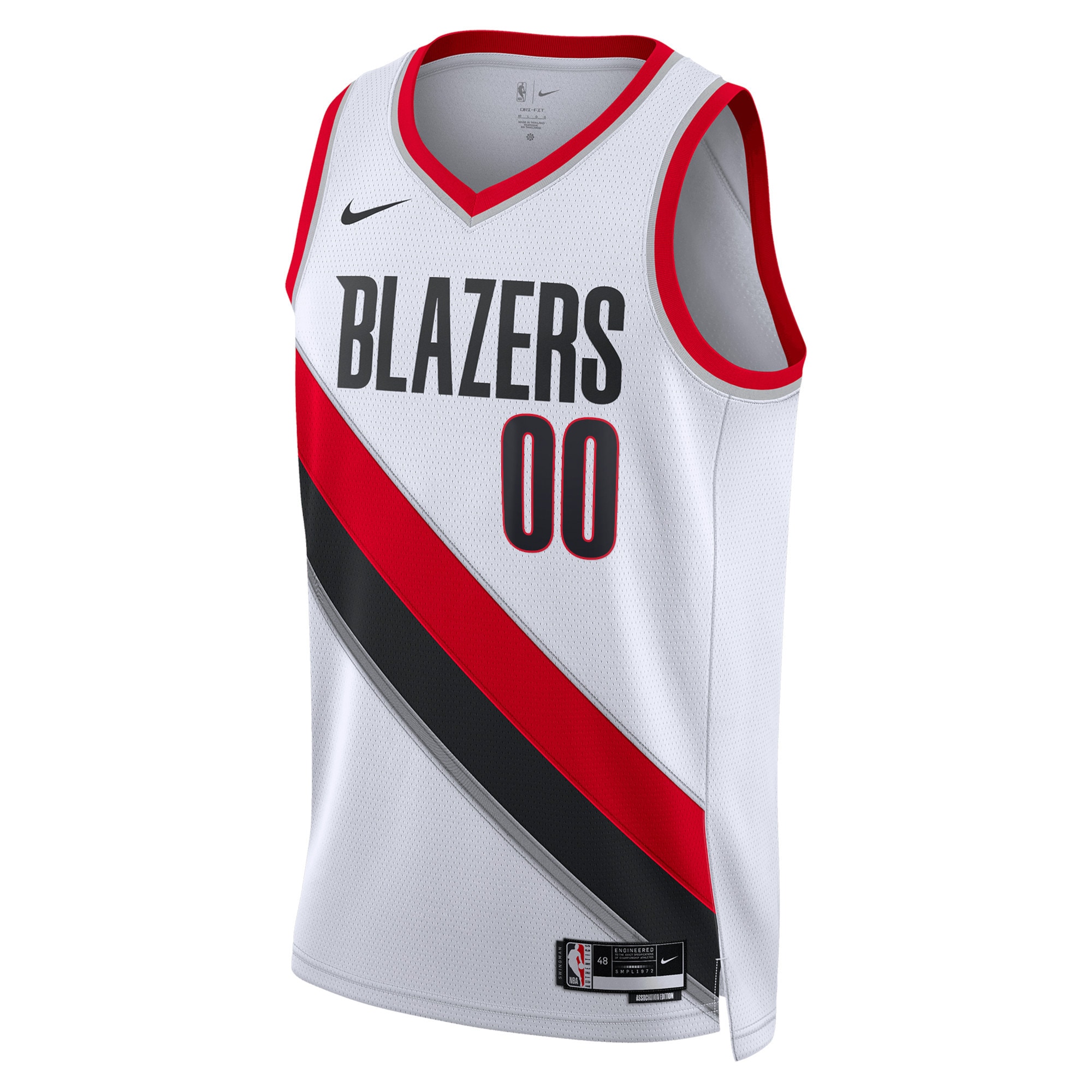 Portland Trail Blazers Nike Unisex Swingman Custom Jersey White – Association Edition Clowdercats