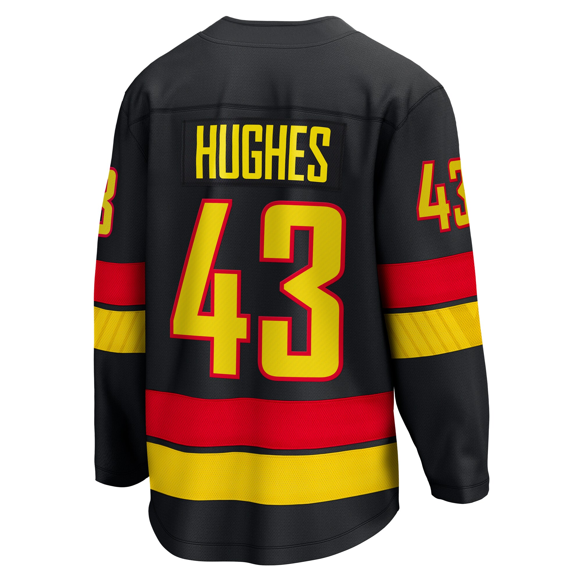 Quinn Hughes Vancouver Canucks Fanatics Alternate Breakaway Jersey – Black Clowdercats