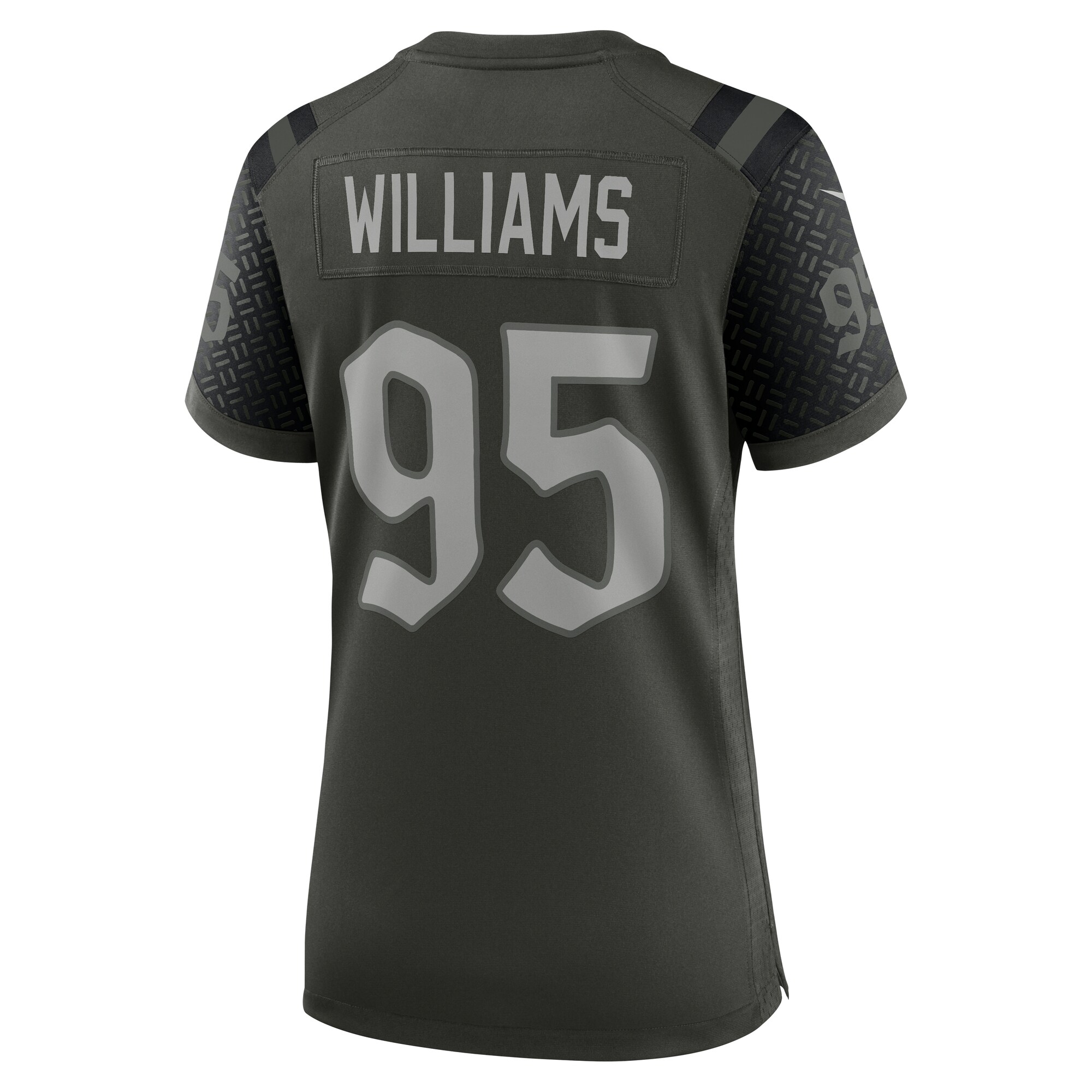 Quinnen Williams New York Jets Nike Women’s 2025 Rivalries Collection Game Jersey – Gotham Green Clowdercats