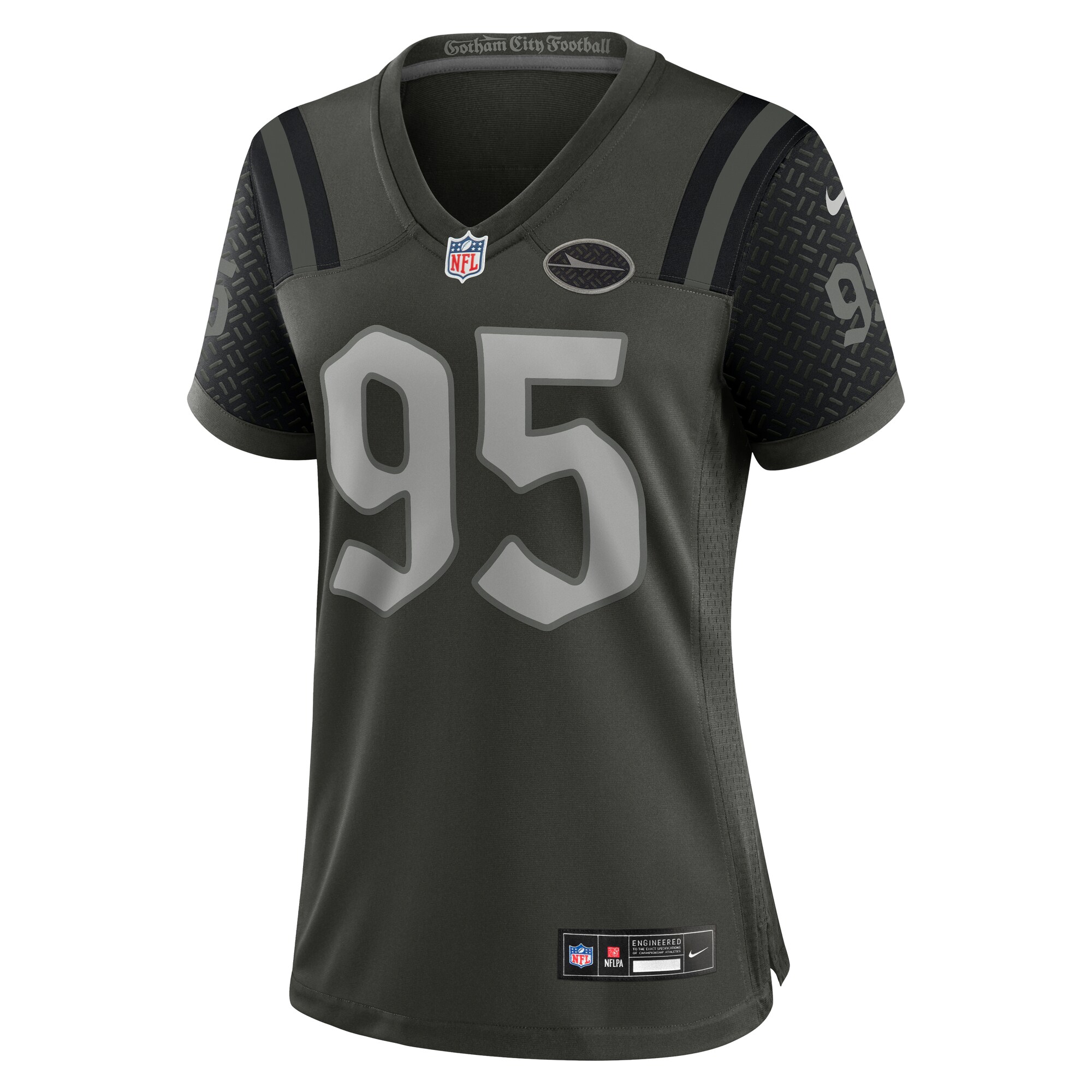 Quinnen Williams New York Jets Nike Women’s 2025 Rivalries Collection Game Jersey – Gotham Green Clowdercats