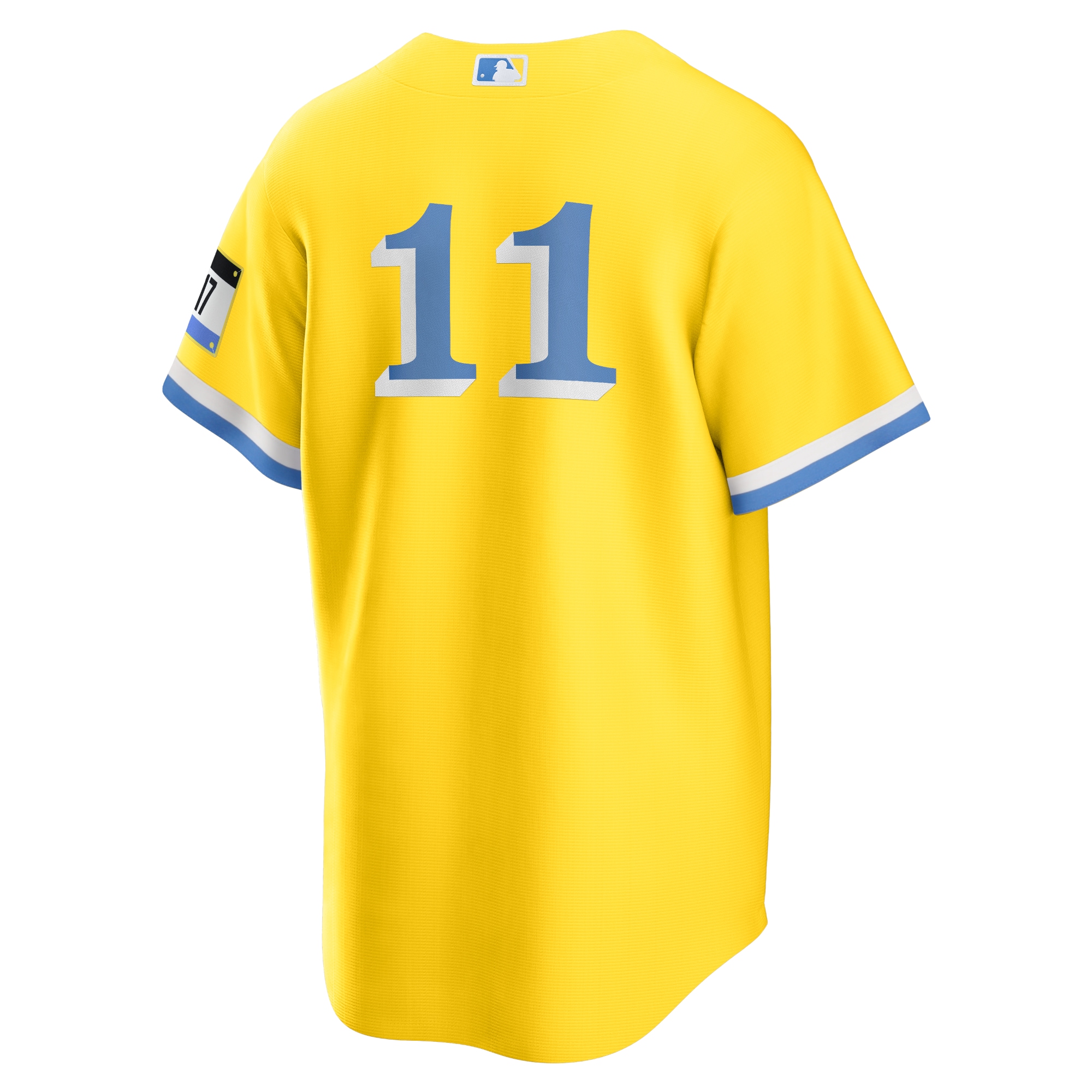 Rafael Devers Boston Red Sox Nike City Connect Replica Player Jersey – Gold/Light Blue
