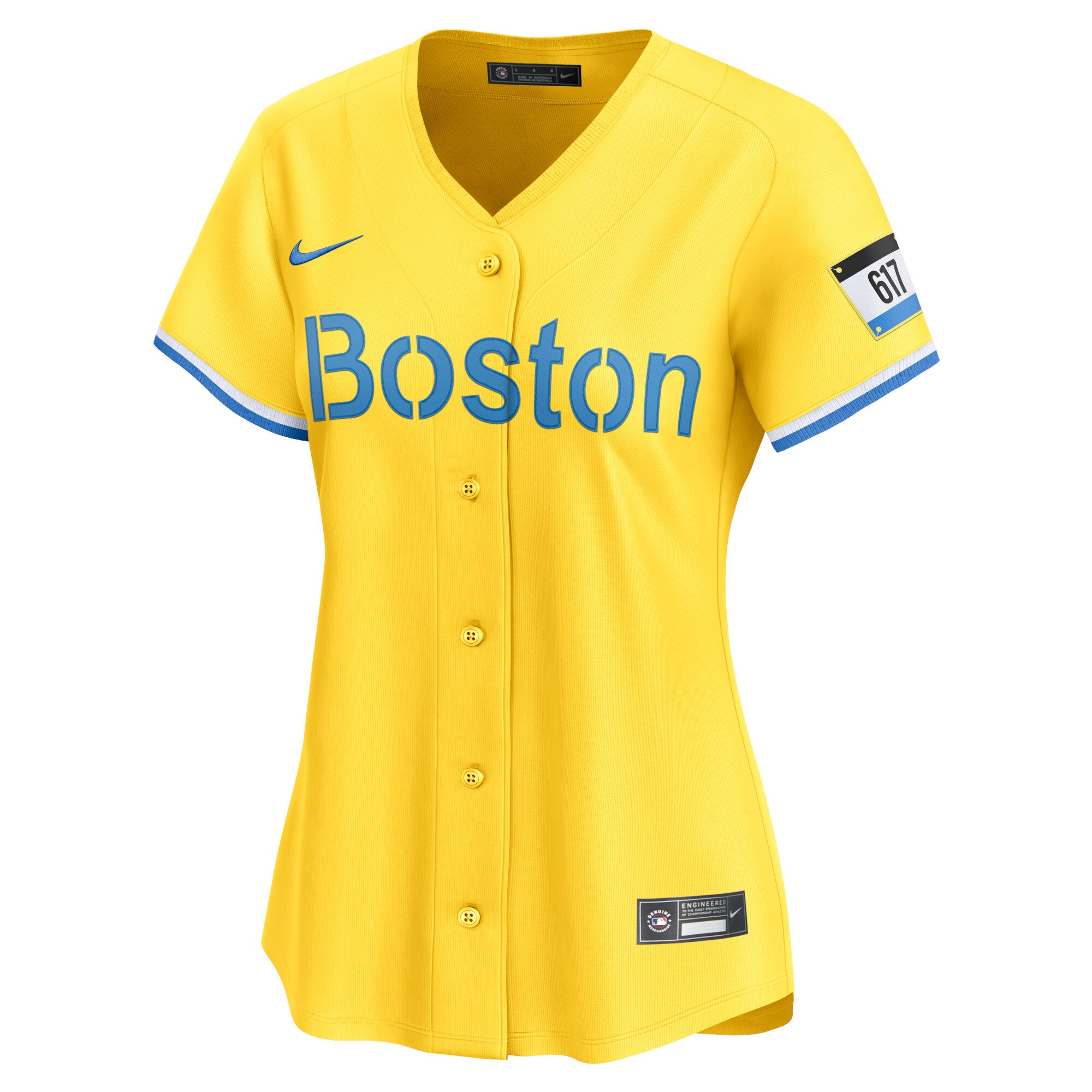 Rafael Devers Boston Red Sox Nike Women’s City Connect Limited Player Jersey – Gold