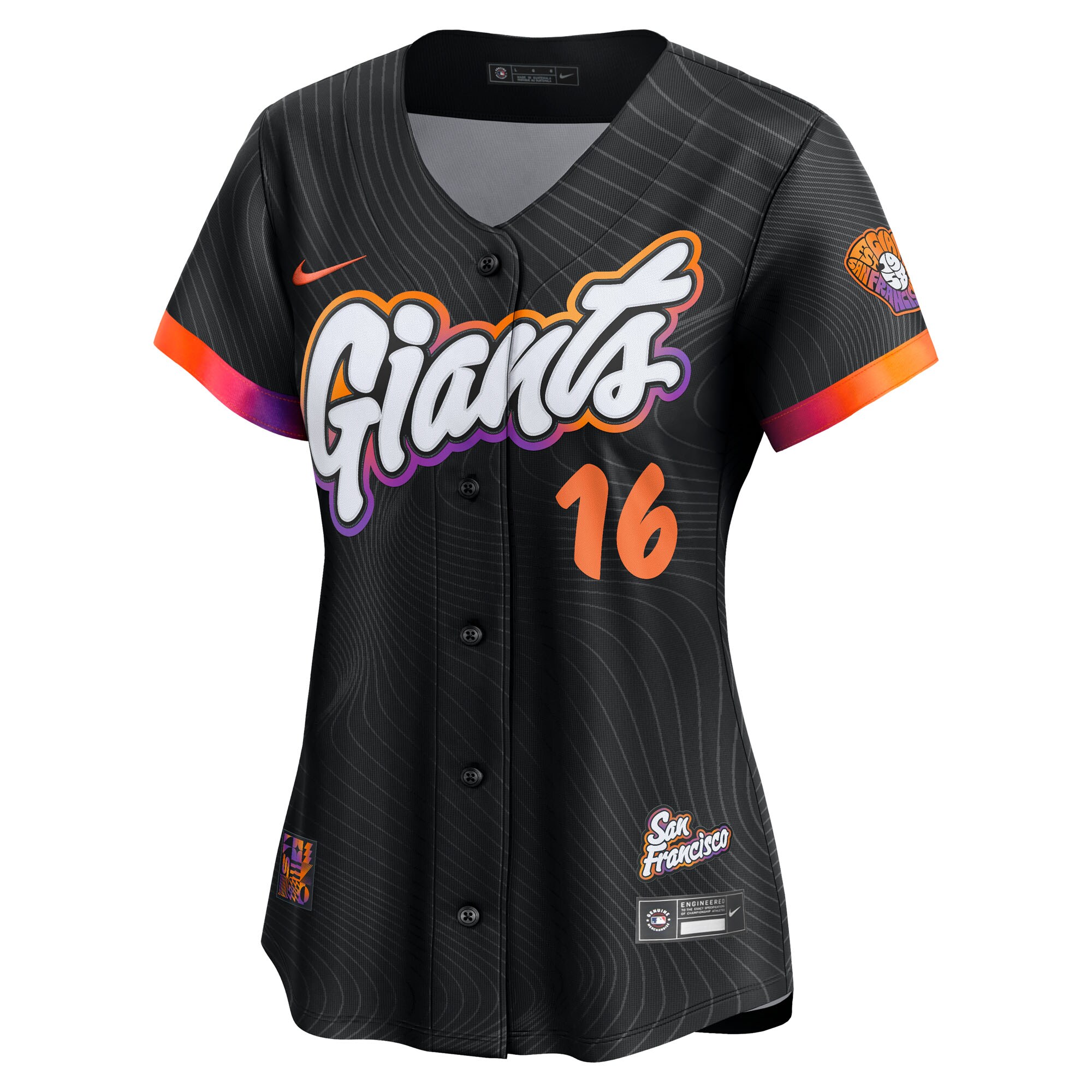 Rafael Devers San Francisco Giants Nike Women’s 2025 City Connect Limited Player Jersey – Black