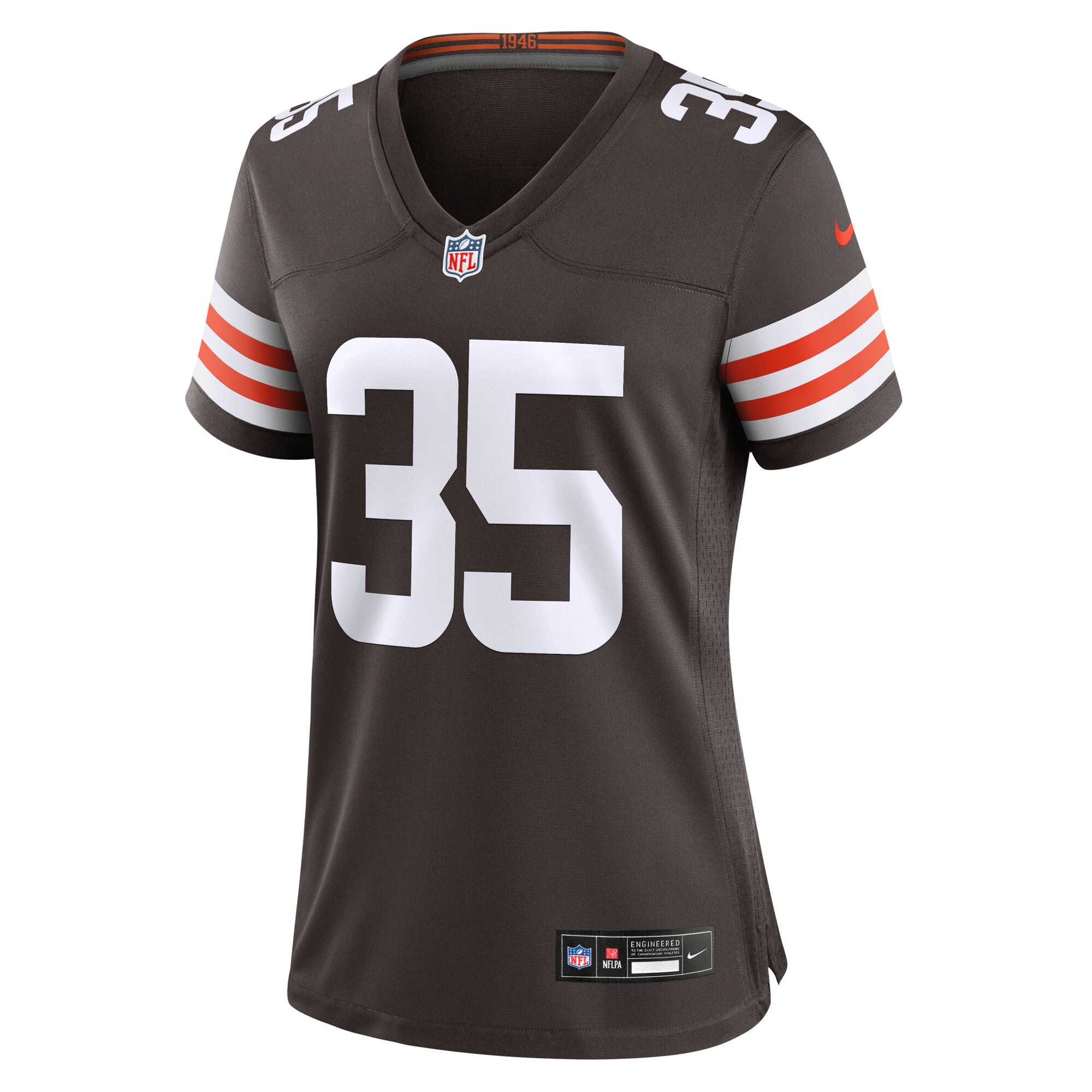 Raheim Sanders Cleveland Browns Nike Women’s Team Game Jersey – Brown Clowdercats
