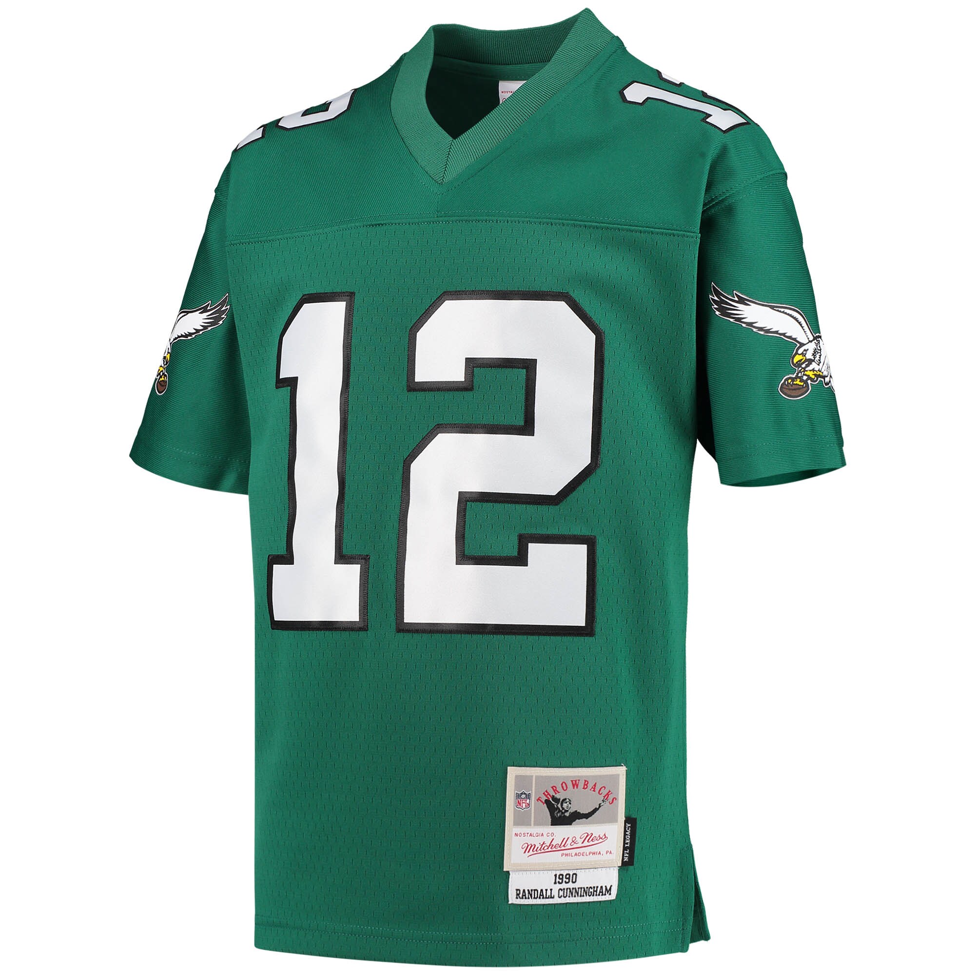 Randall Cunningham Philadelphia Eagles Mitchell & Ness Youth 1990 Retired Player Legacy Jersey – Kelly Green Clowdercats