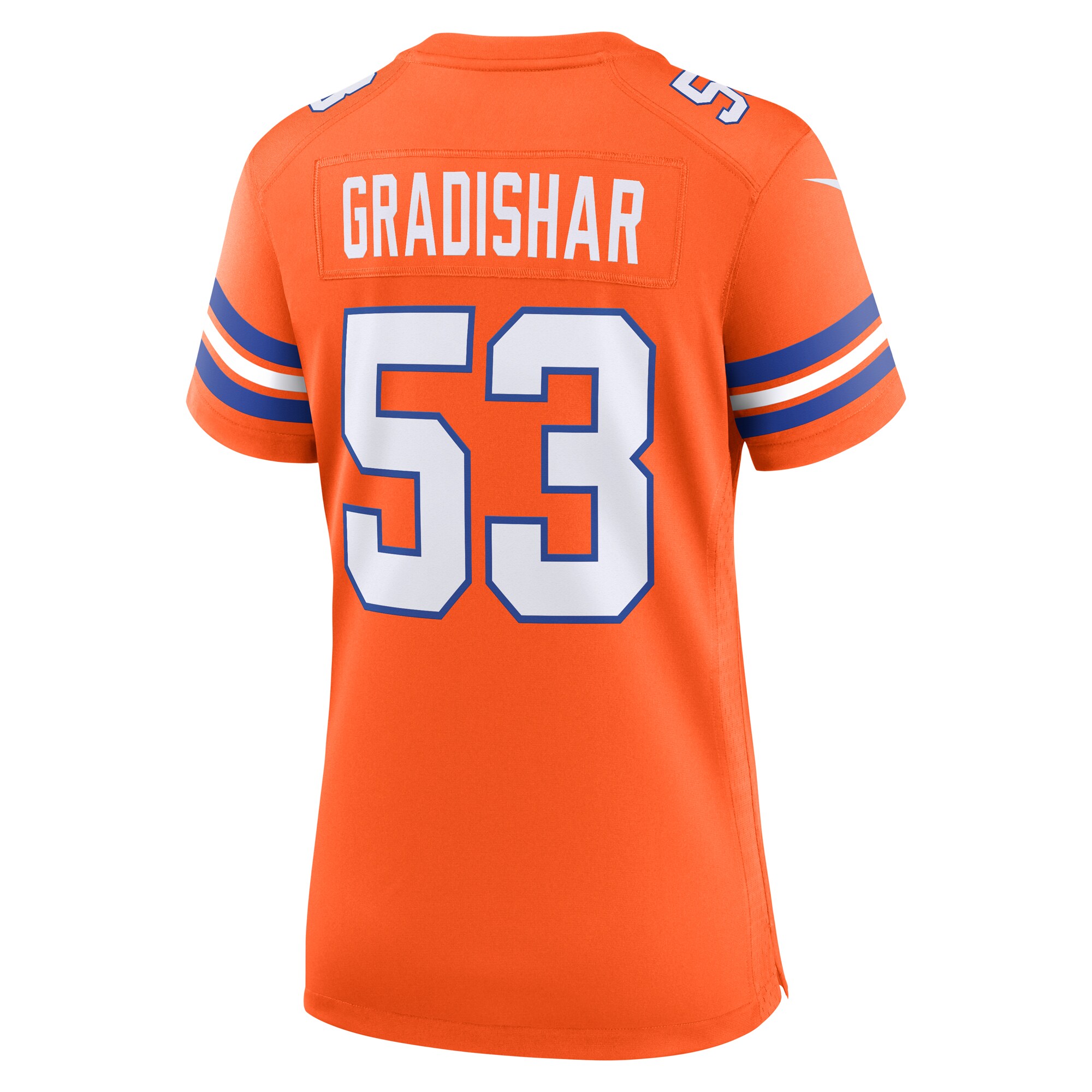 Randy Gradishar Denver Broncos Nike Women’s Mile High Collection 1977 Throwback Retired Player Game Jersey – Orange Clowdercats