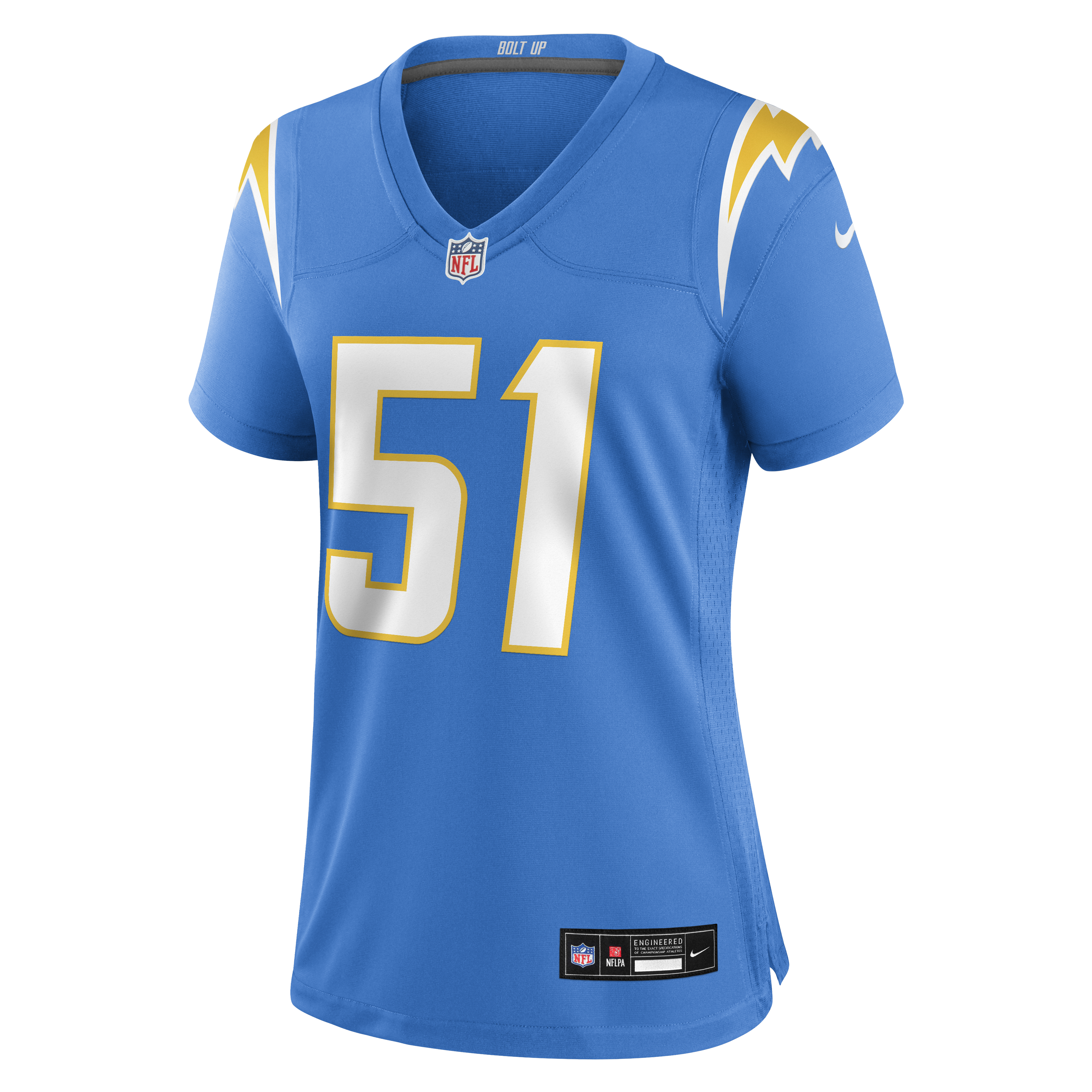 Rashad Weaver Los Angeles Chargers Nike Women’s Team Game Jersey – Powder Blue Clowdercats