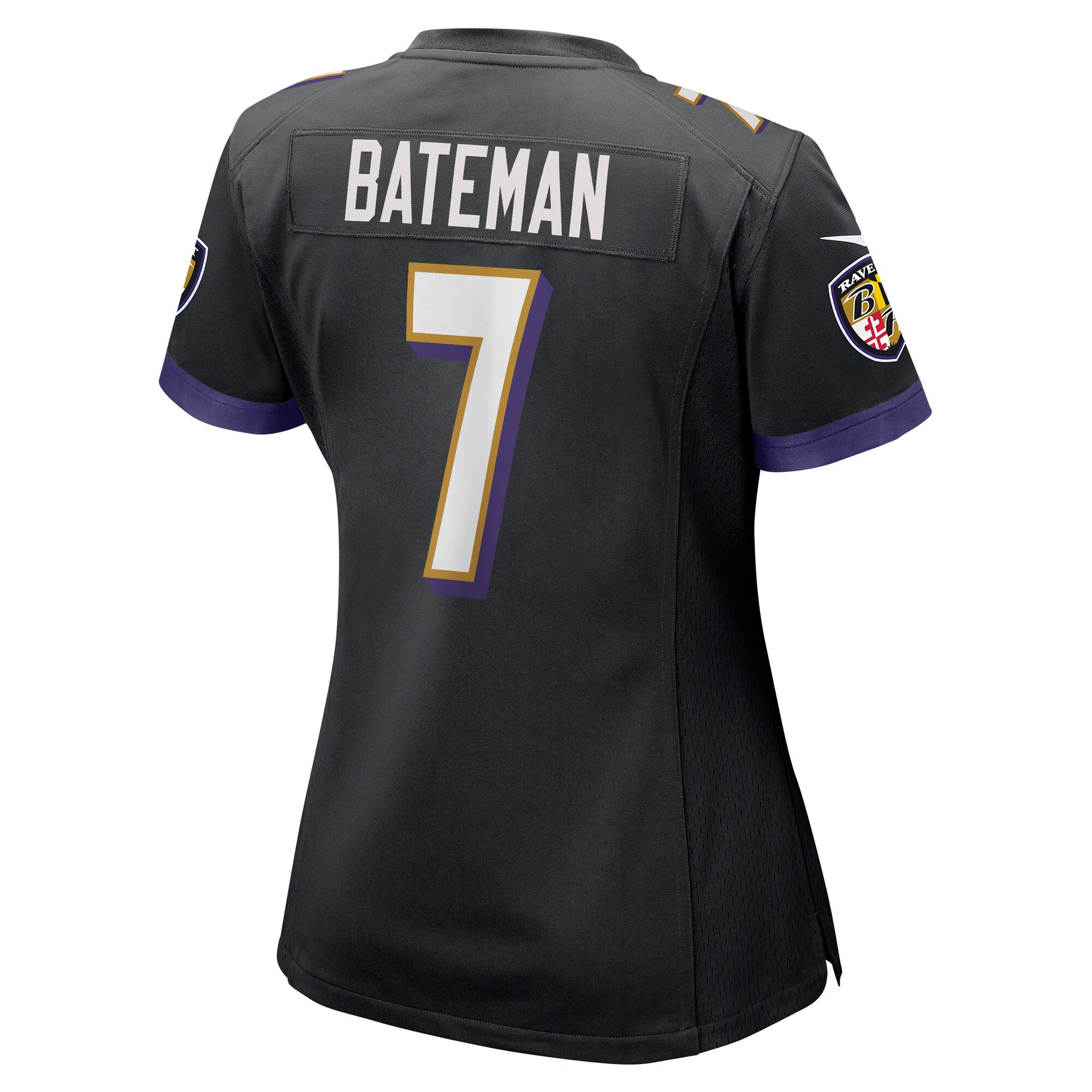 Rashod Bateman Baltimore Ravens Nike Women’s Game Player Jersey – Black Clowdercats