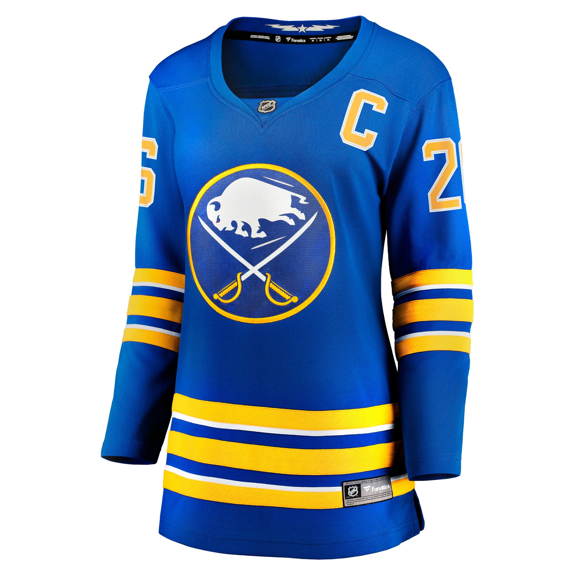 Rasmus Dahlin Buffalo Sabres Fanatics Women’s Home Captain Patch Breakaway Jersey – Royal Clowdercats